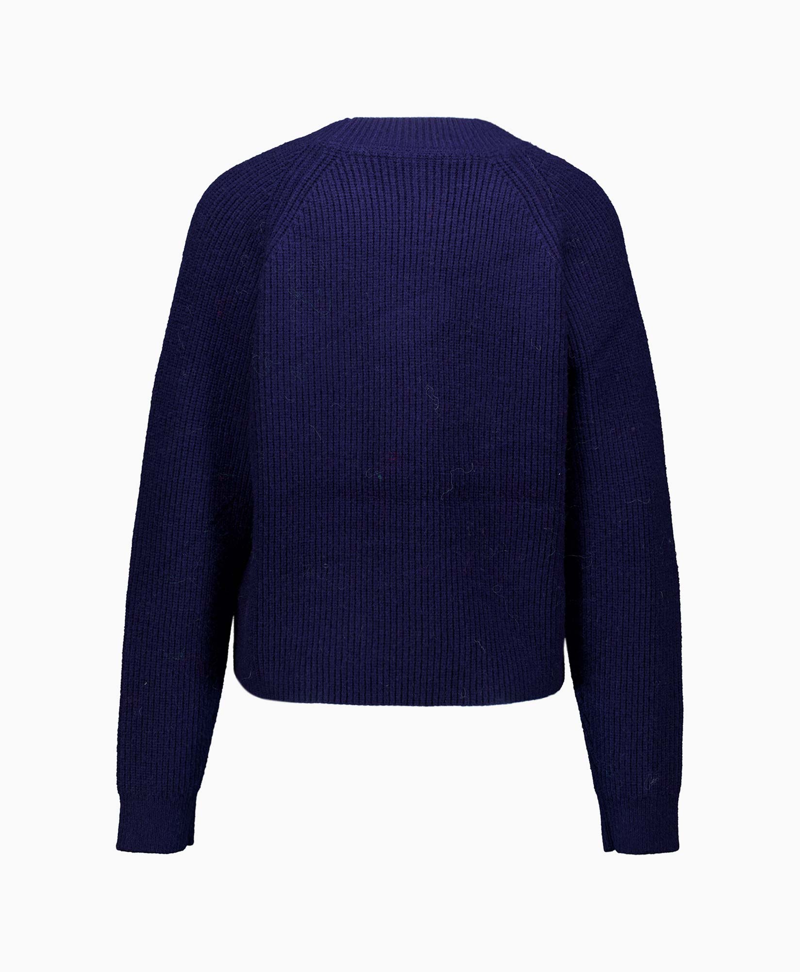 Gebreide Trui Row Officer Rib Donker Blauw
