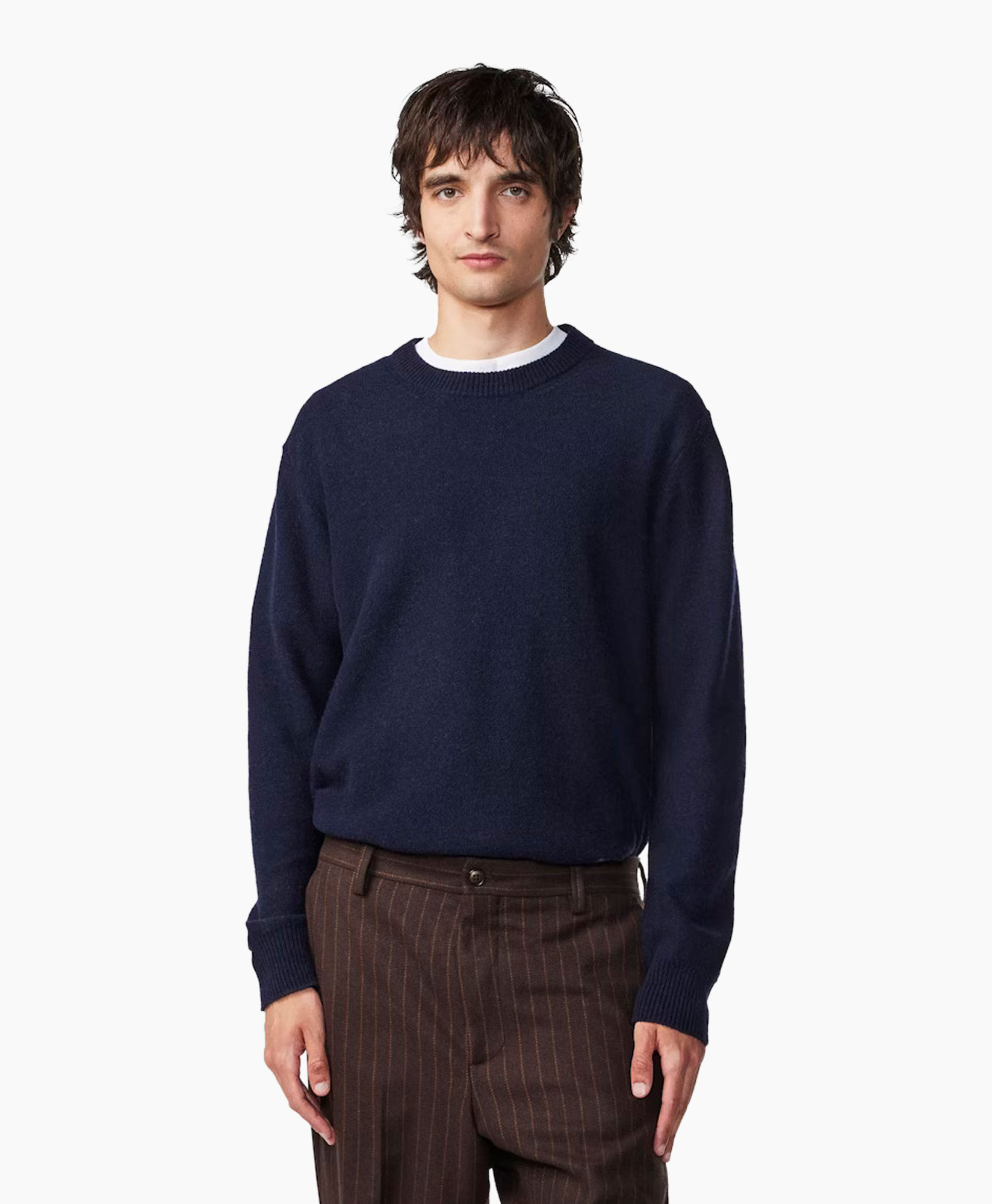 Gebreide Trui Nigel 6585 Donker Blauw