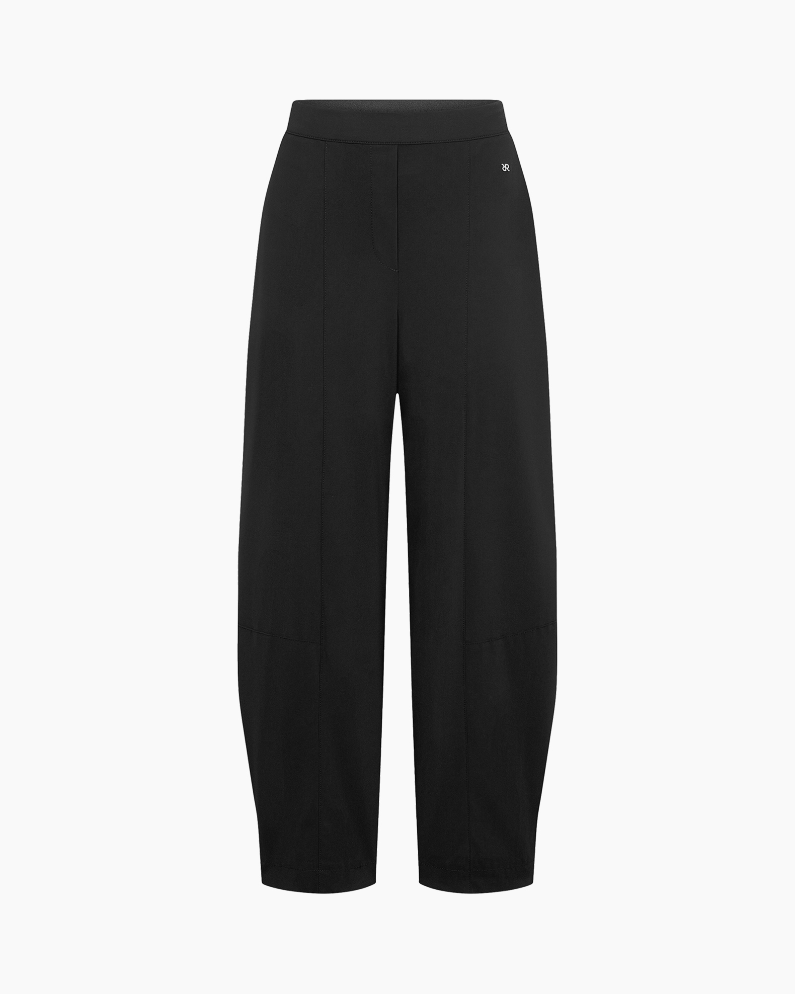 broek, broeken, zwart, wijderep, elastische-taille
