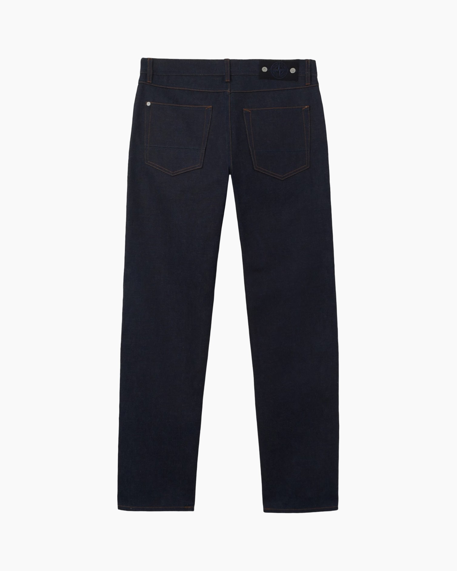 jeans, broek, denim, achterzakken, donkerblauw