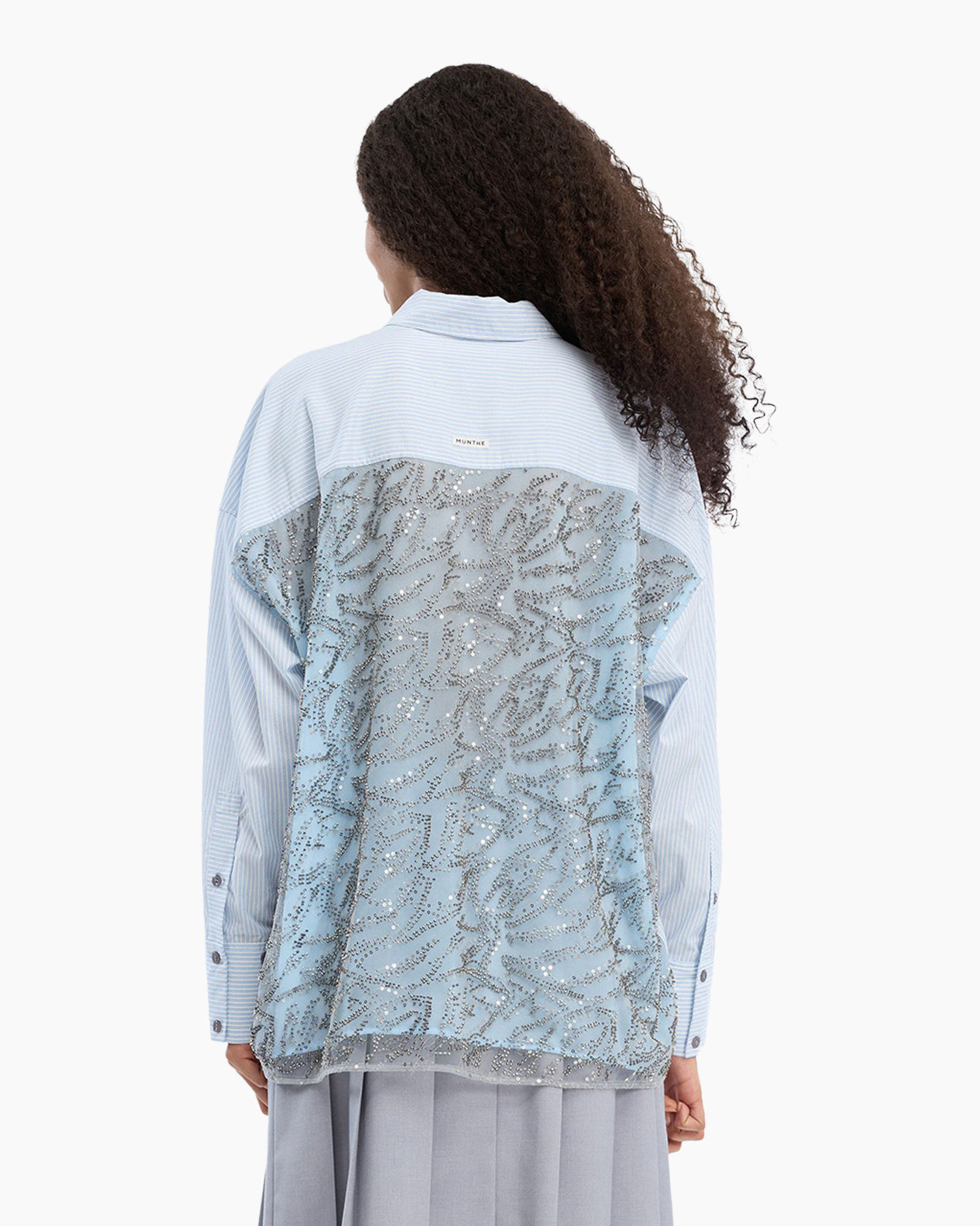 jurk, top, shirt, pailletten, kant