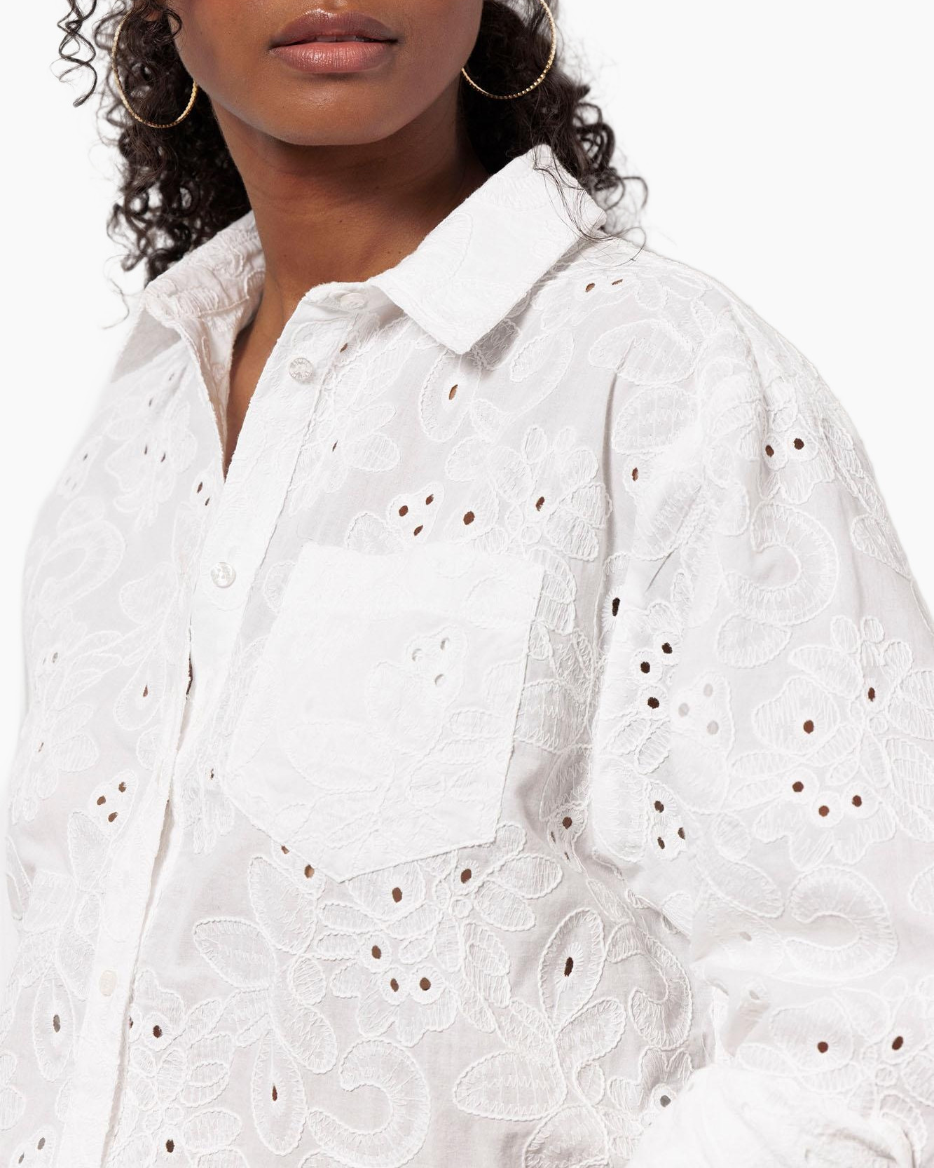 Blouse Jitte Broderie Blouse Ecru