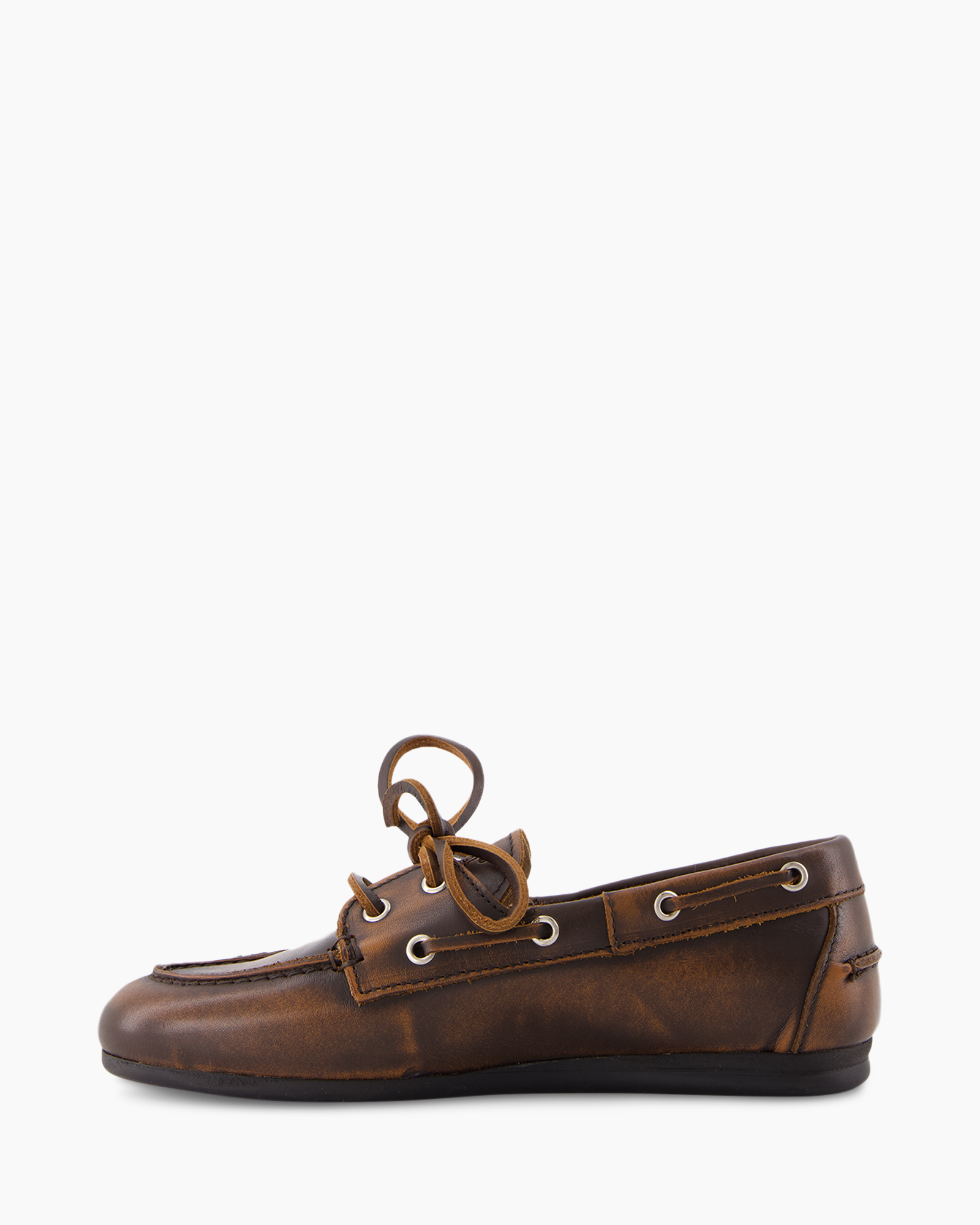 Loafer Boat Brushed midden bruin