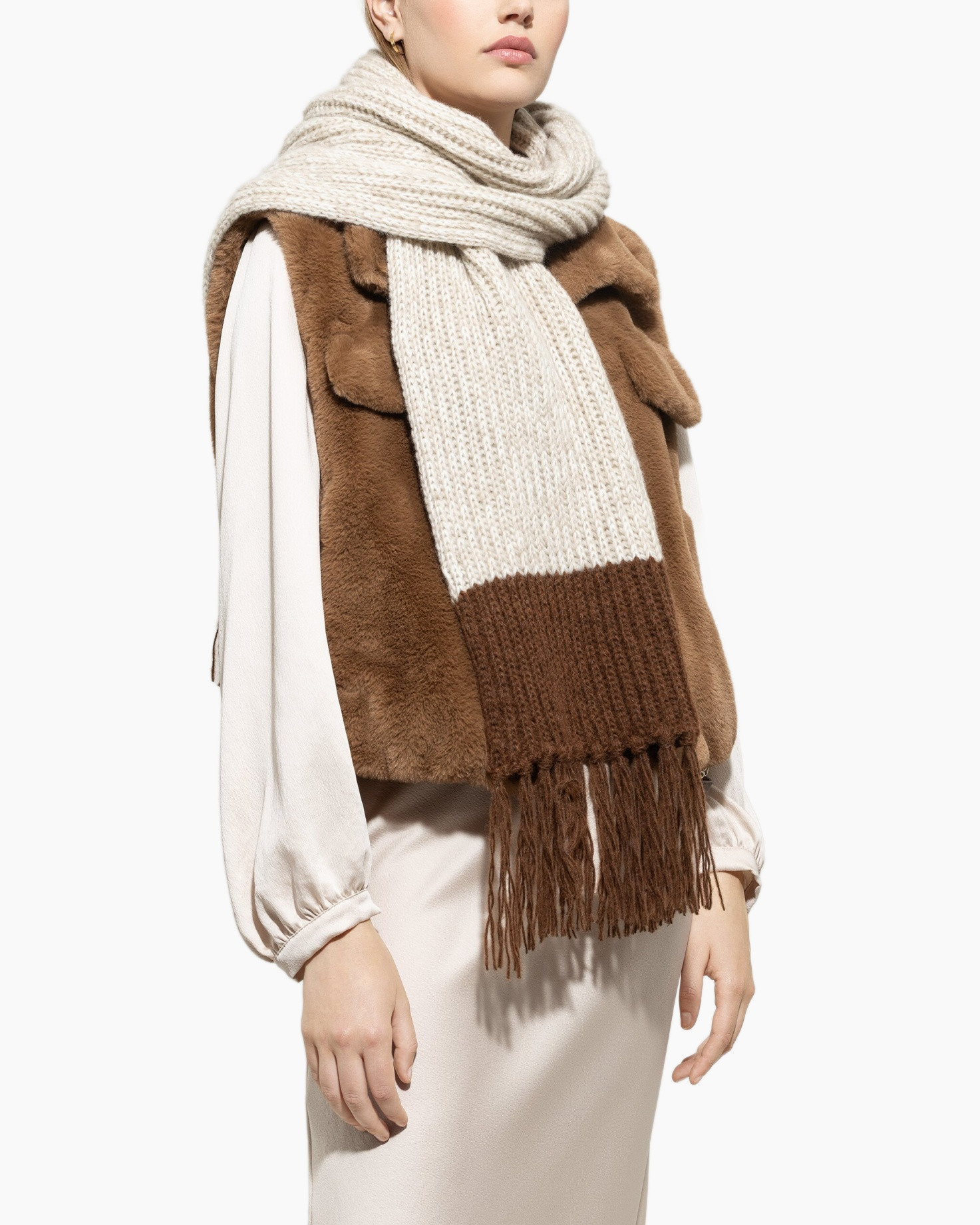 Sjaal 828930/5348-0 Ecru