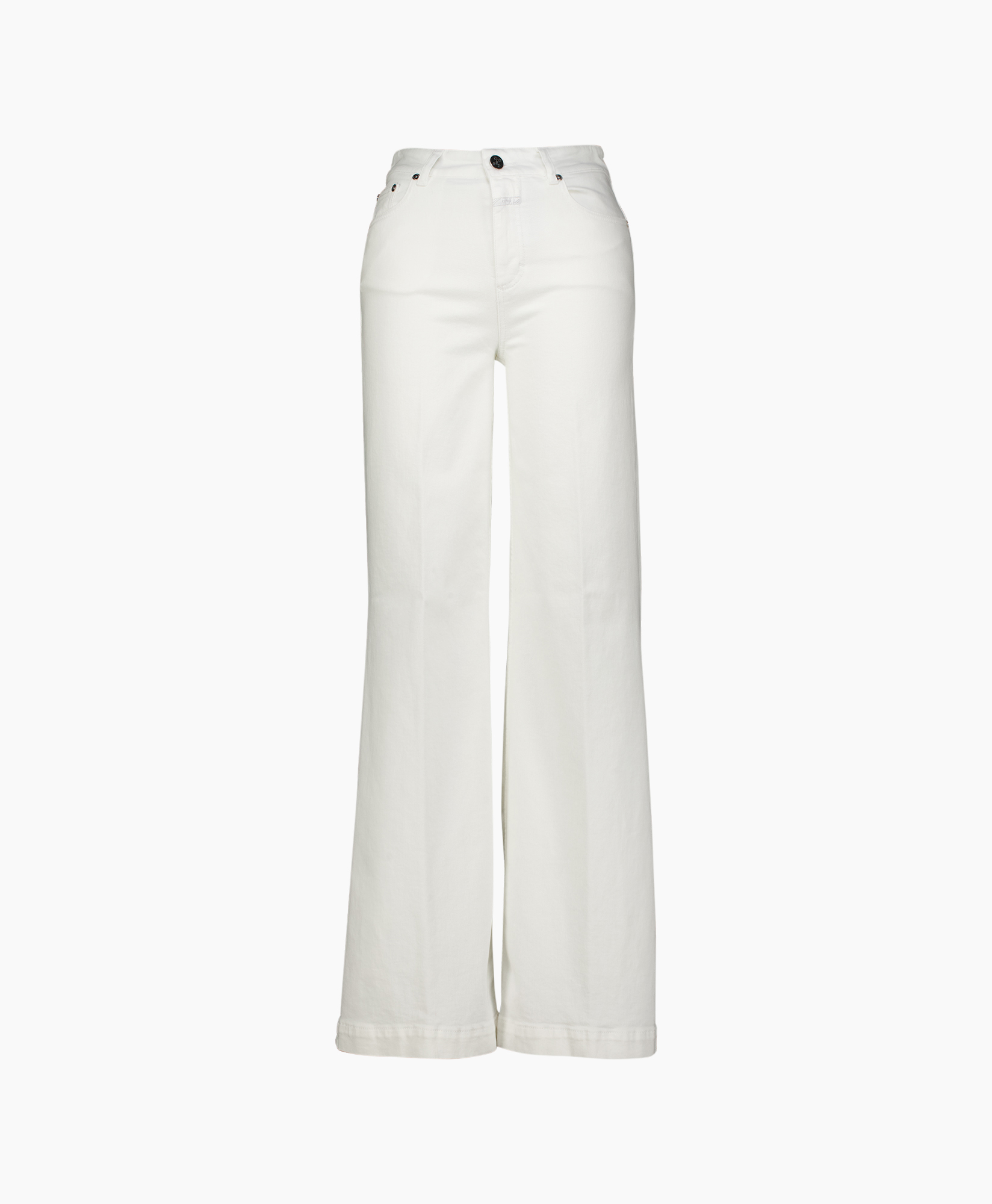pants, trousers, wide-leg, white, denim?