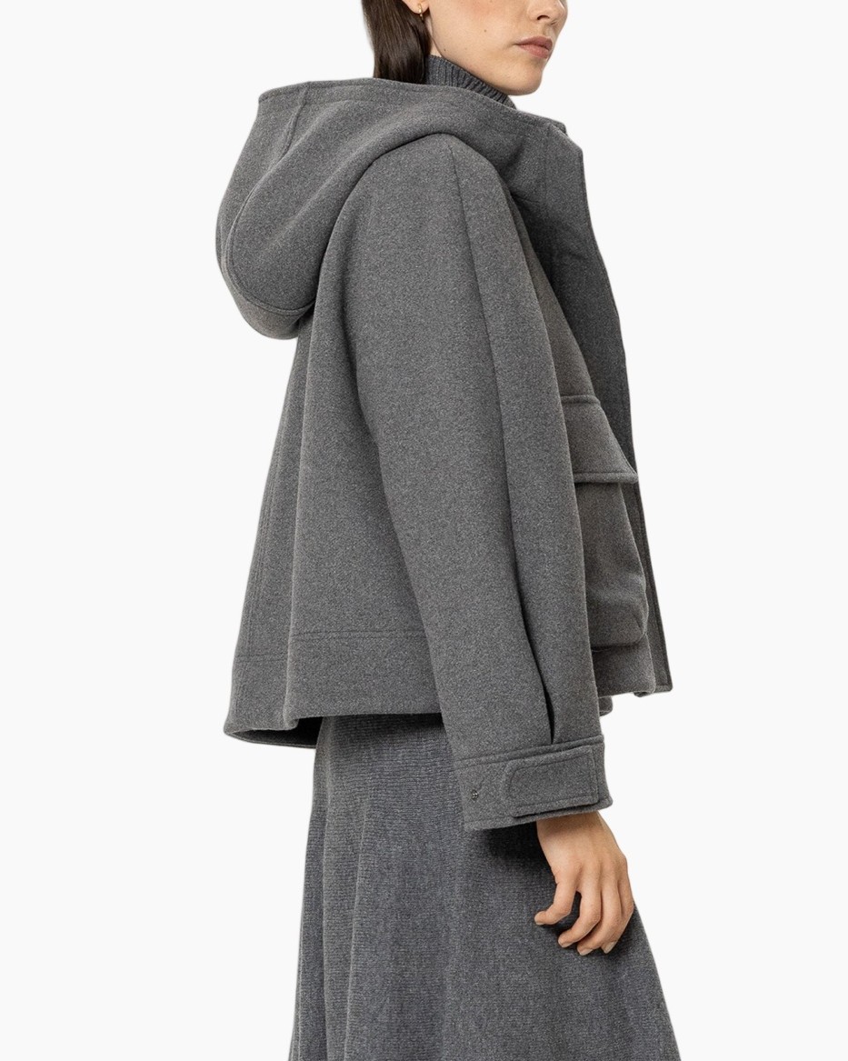 jas, jacket, puffer, grijs, oversized