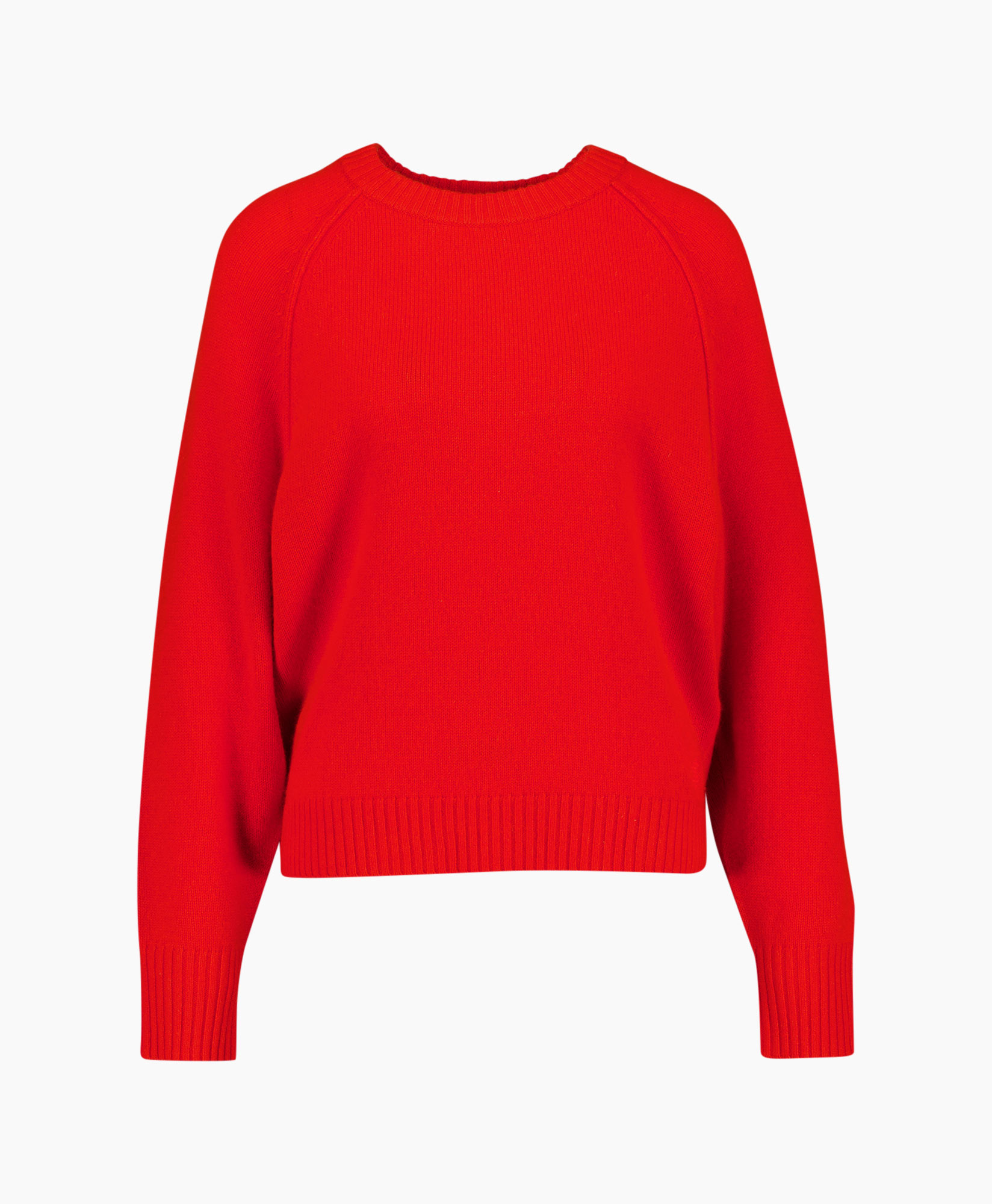 trui, kraagloos/crewneck?, rood, breipatroon, lange mouw