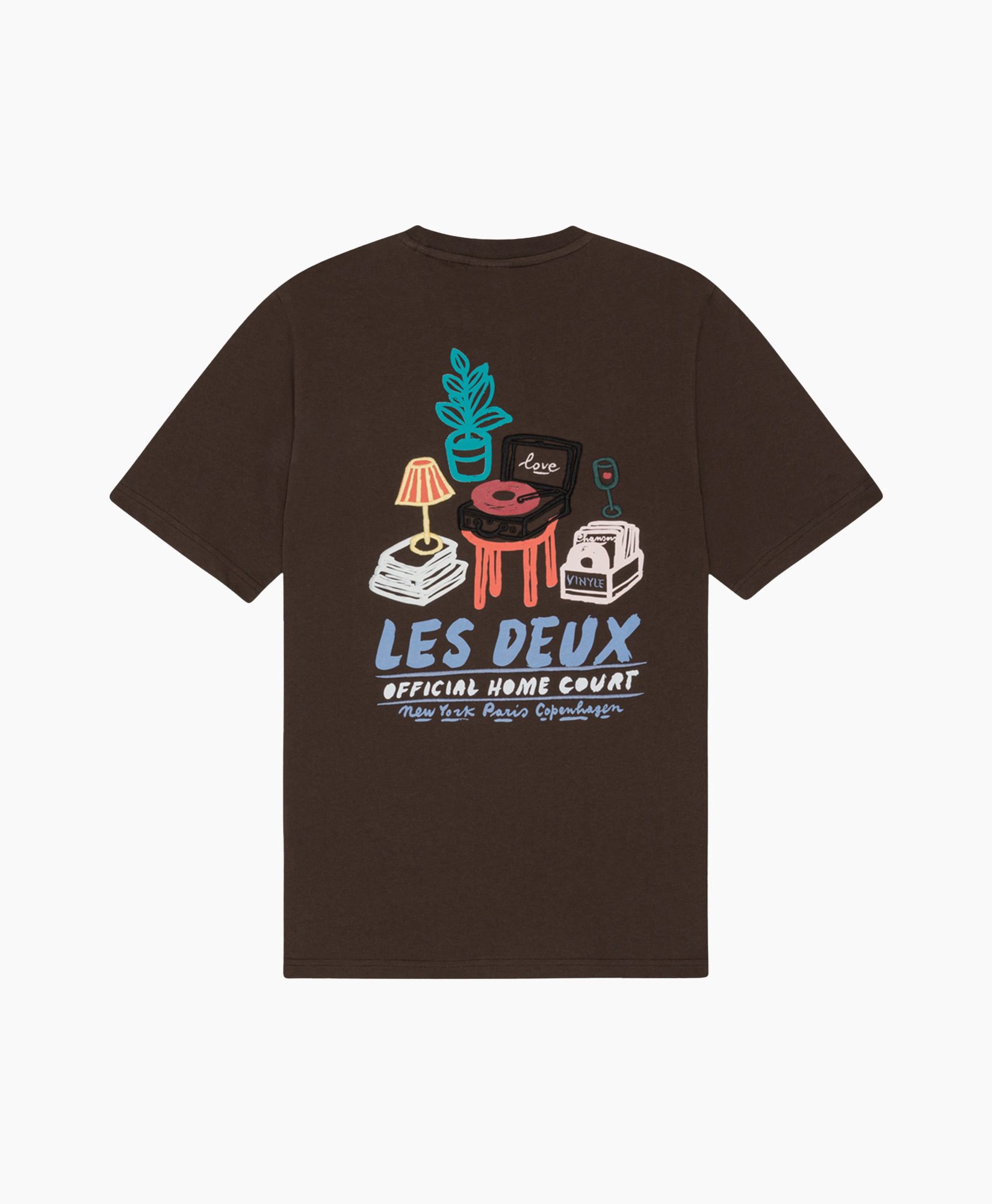 T-shirt Korte Mouw Record Bruin