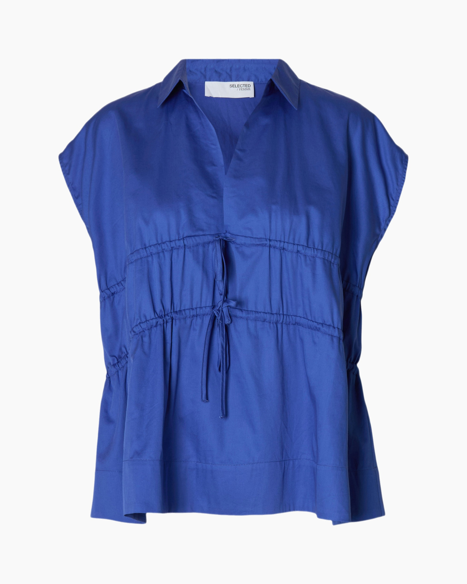 Top Ally Sl Tie Top B Blauw