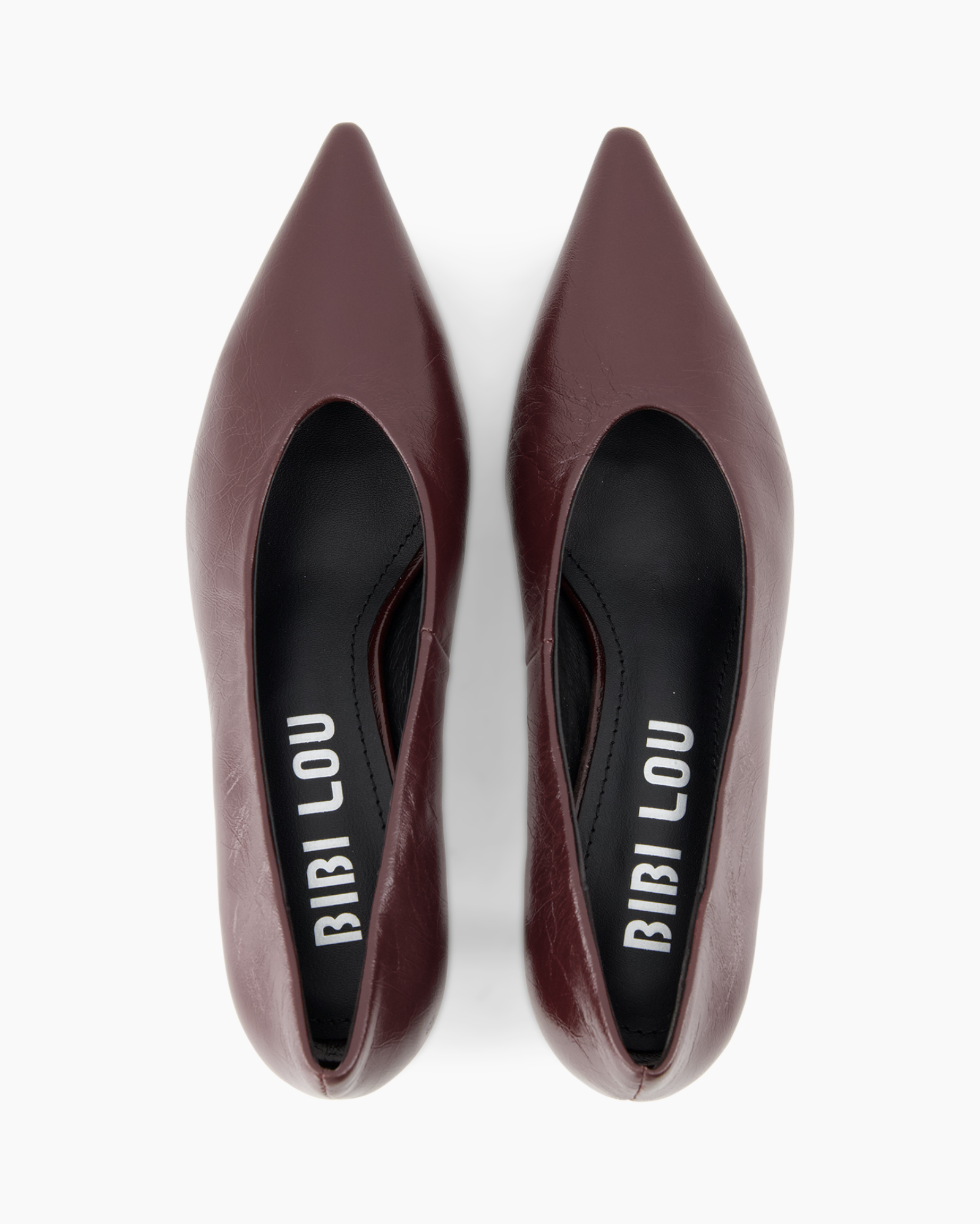 schoenen, hakken, pump, bordeaux, leer