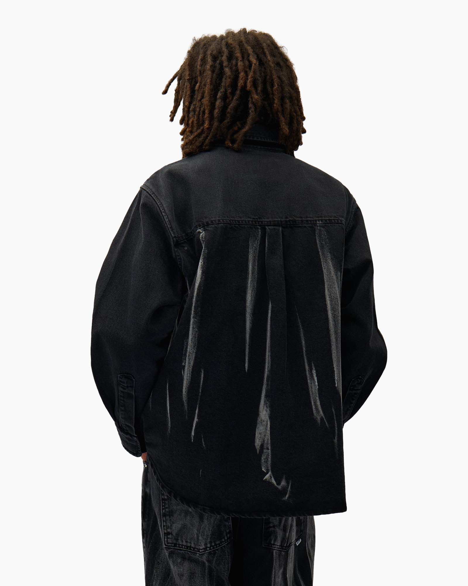 Overhemd Denim Zwart