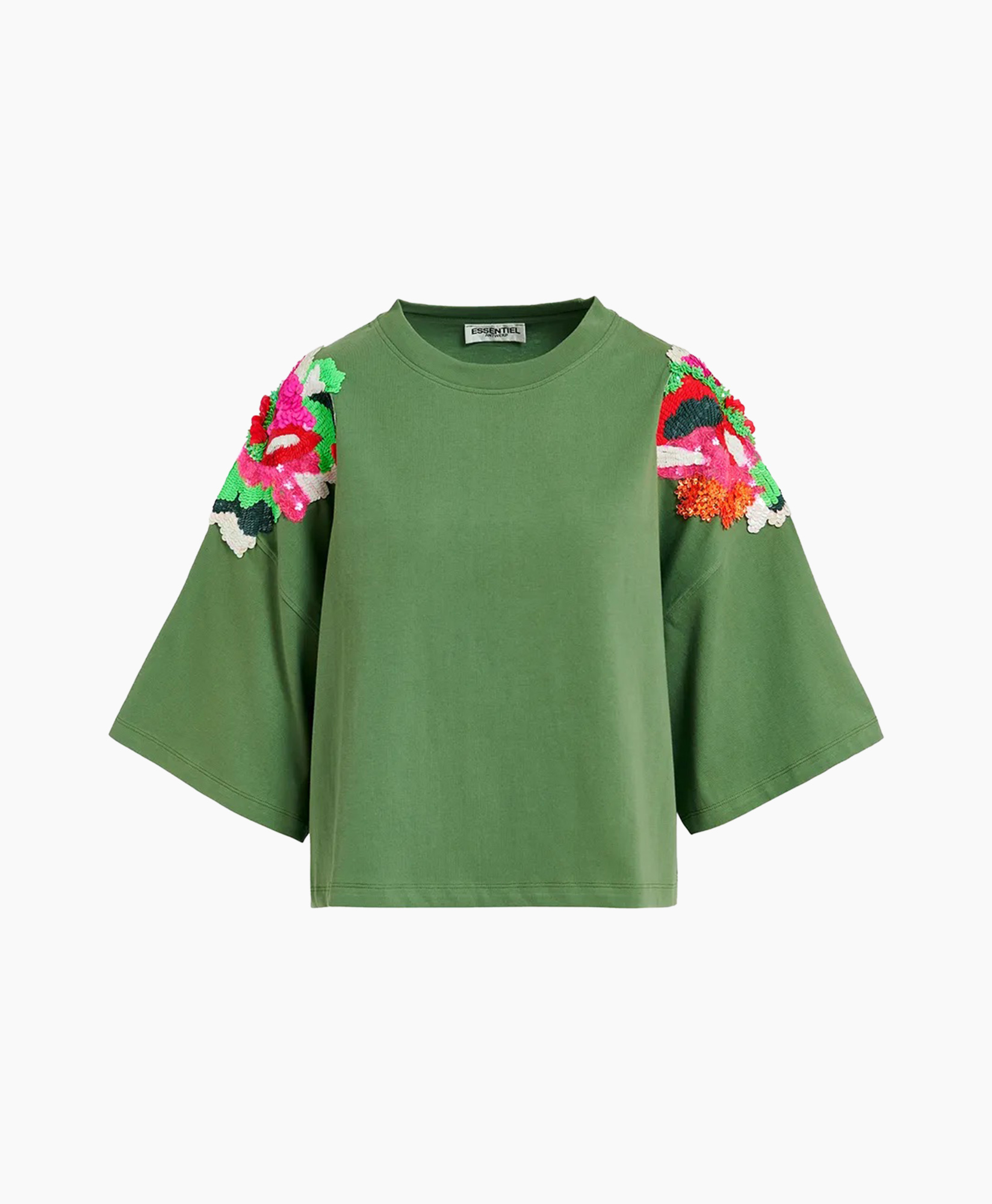 T-shirt Fester midden groen