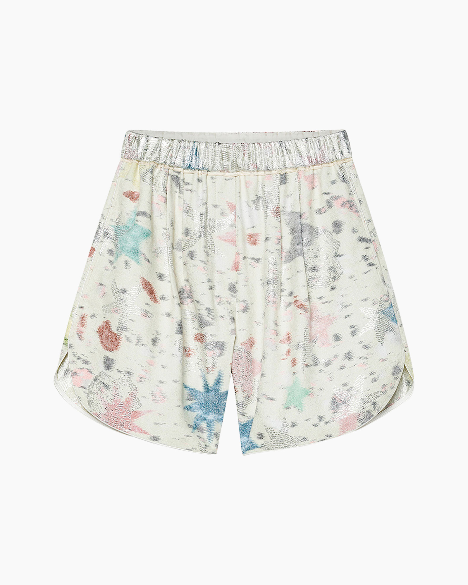 broekjes, gedrukt, elastische band, multicolor, tapered zoom