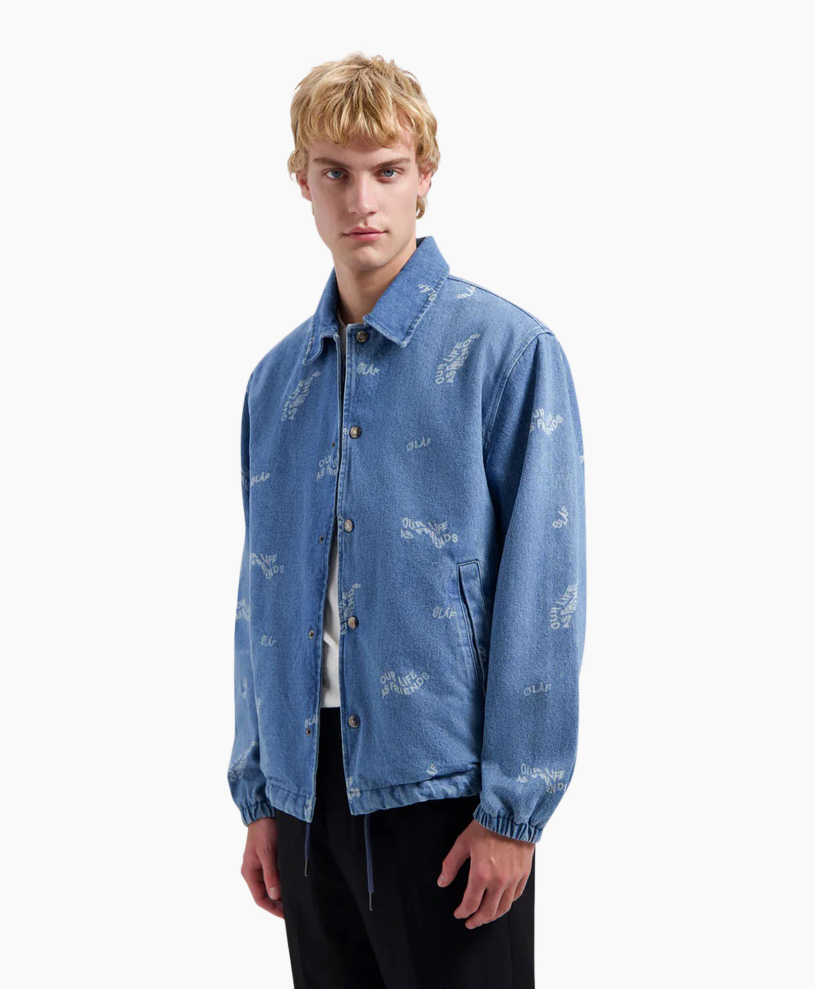 Jack Wavy Aop Denim Coach Blauw