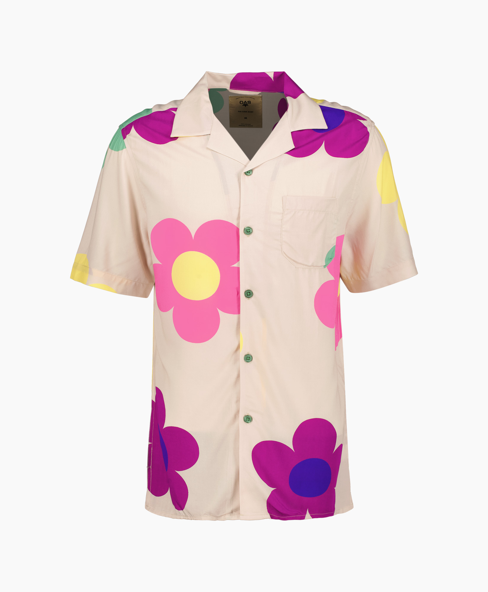 Oas Overshirt Daisy Print + 2 Kleurig