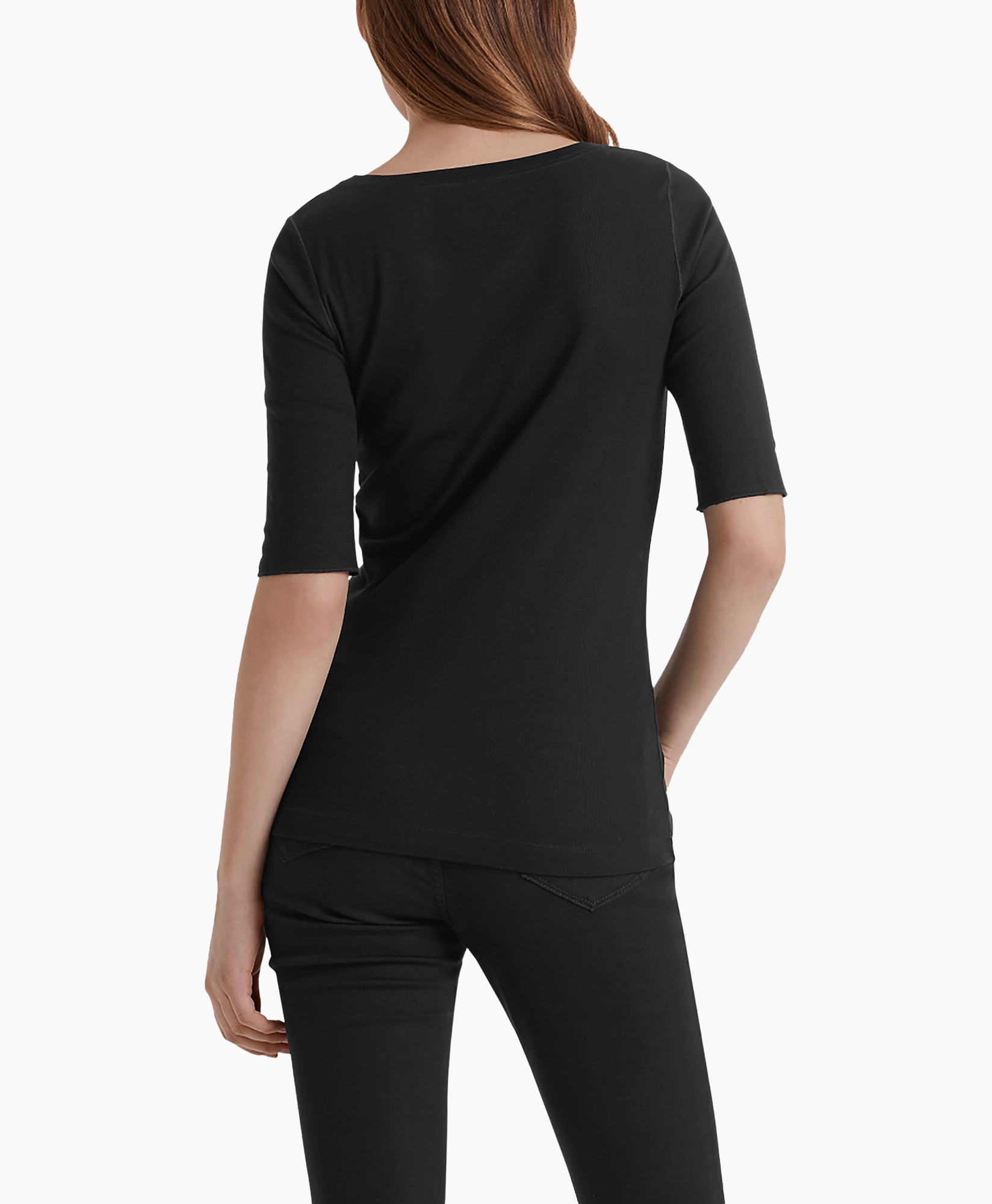 T-shirt Korte Mouw +e 48.09 J50 Zwart