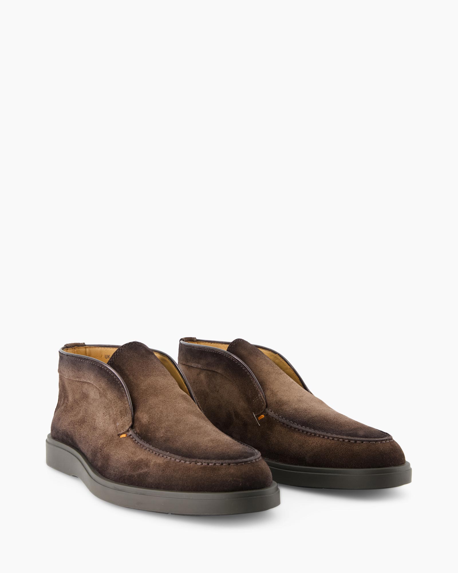 loafers, slip-on, bruin, suede, heren