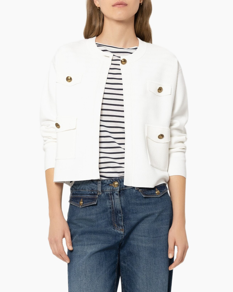 Coat, Jacket, Blazer, Sweater, Jeans