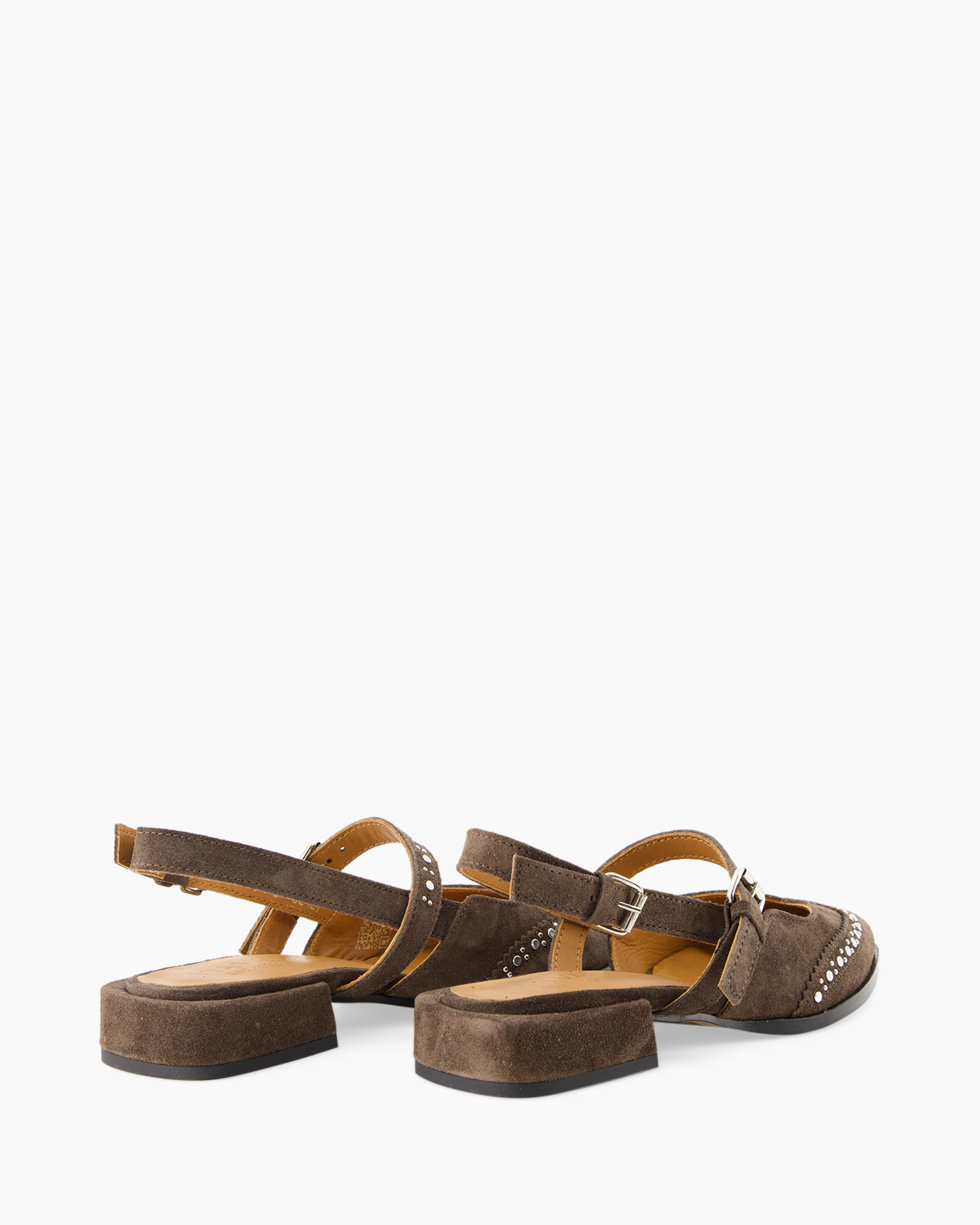 sandals, open-toe, brown, suede, low-heel