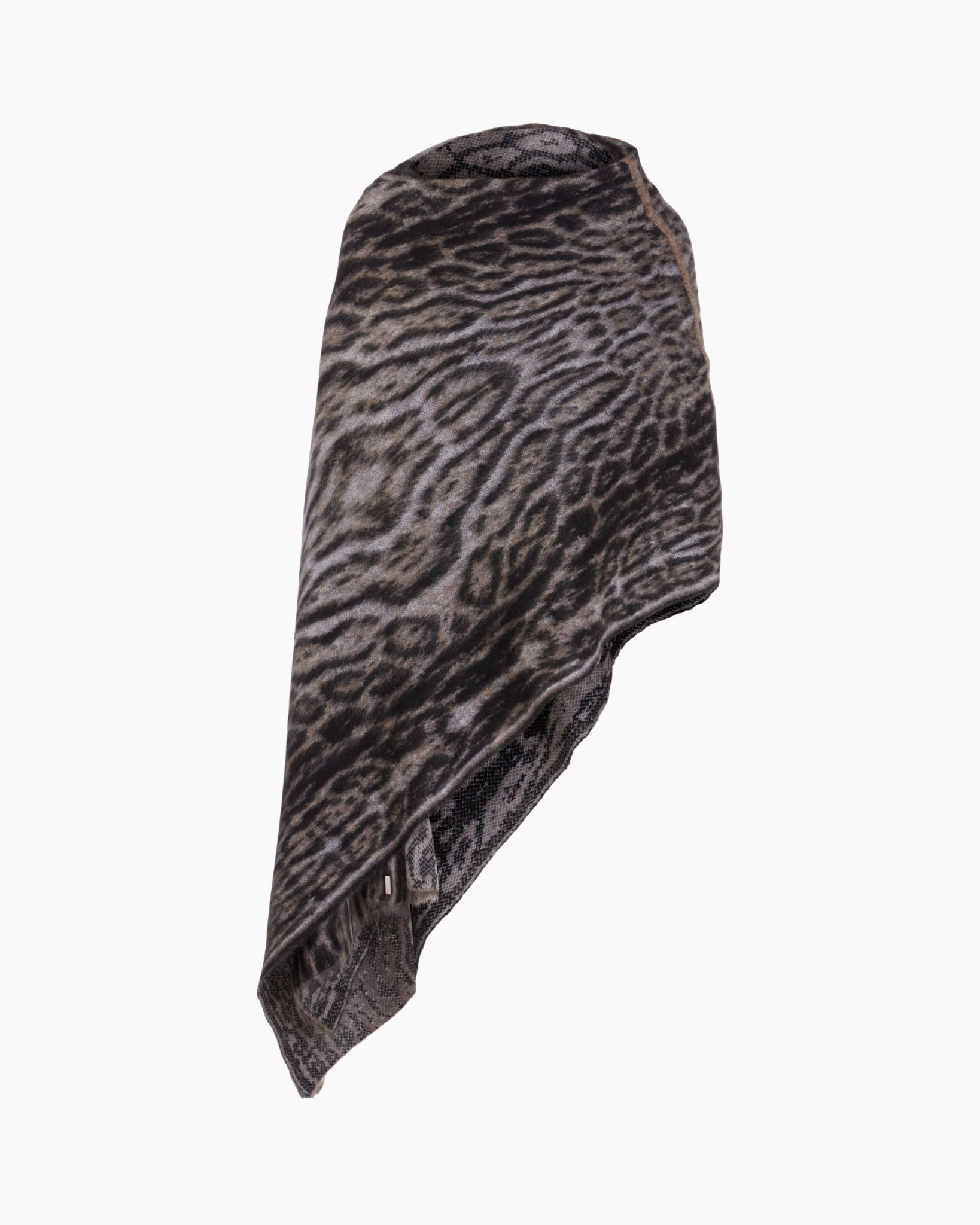 sjaal, omslag, dierprint, luipaardpatroon, nekwarmer/accessoire