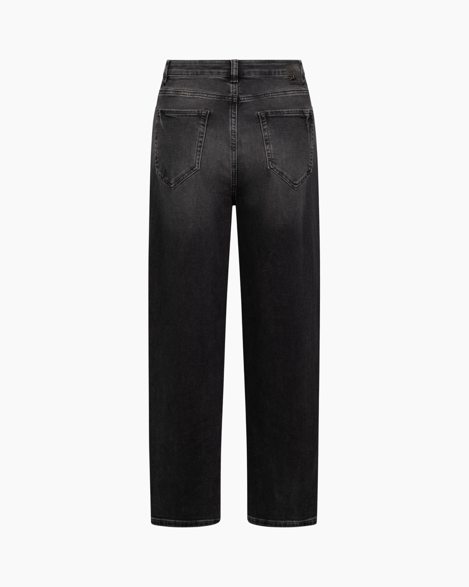 jeans, denim, zwart, gewassen, recht-model