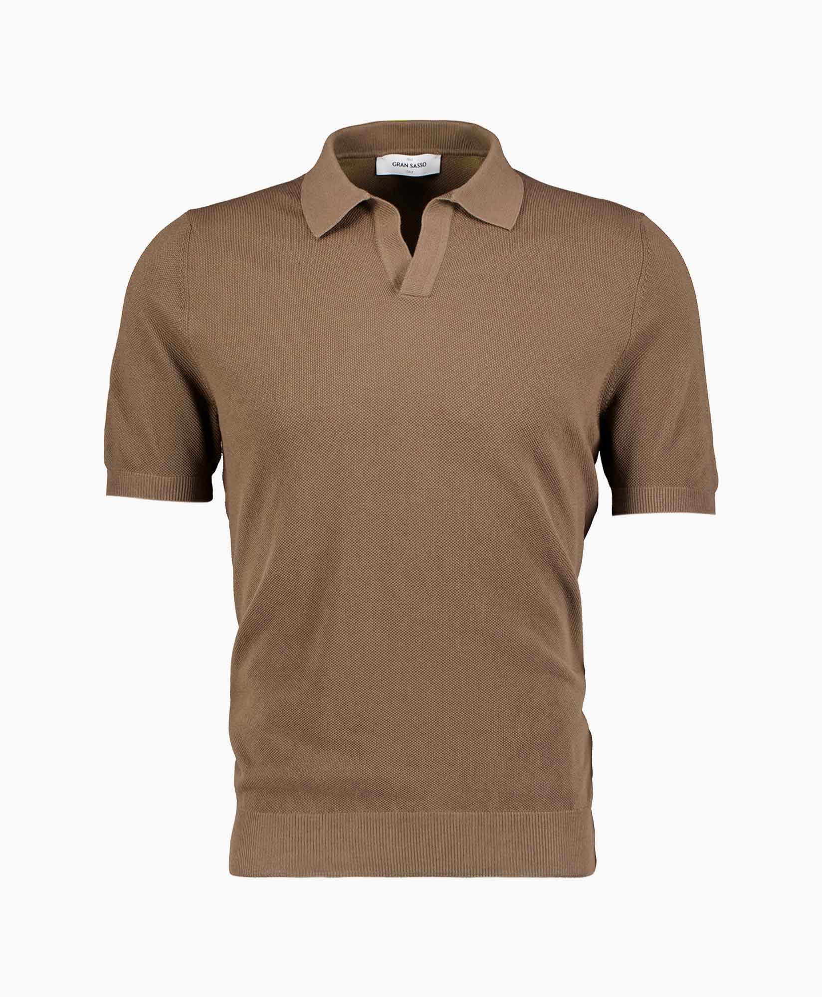 Polo Fresh Cotton Donker Bruin