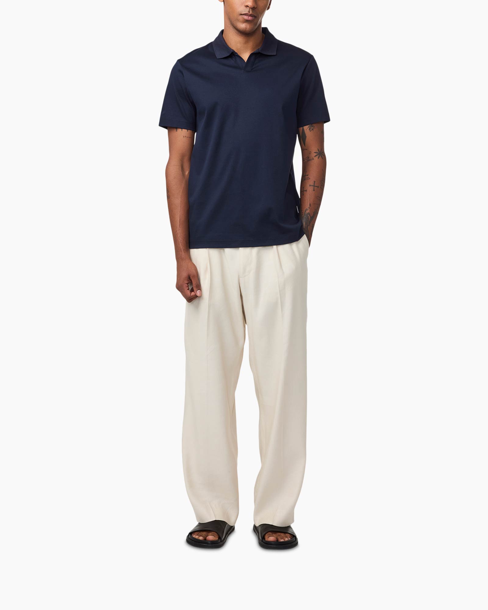 Polo Paul Ss Polo 3525 Donker Blauw