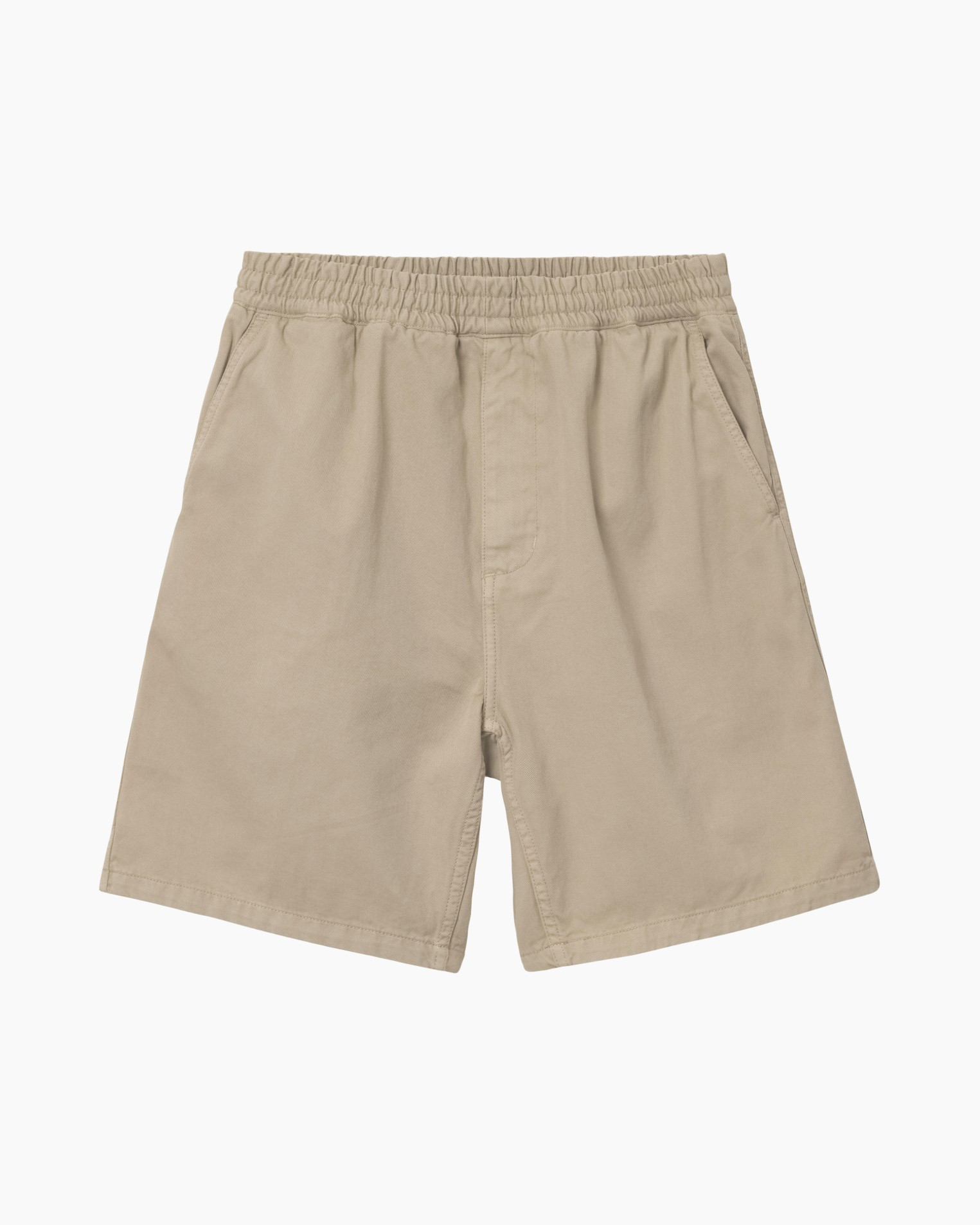 shorts, beige, elastische taille, zakken, khaki