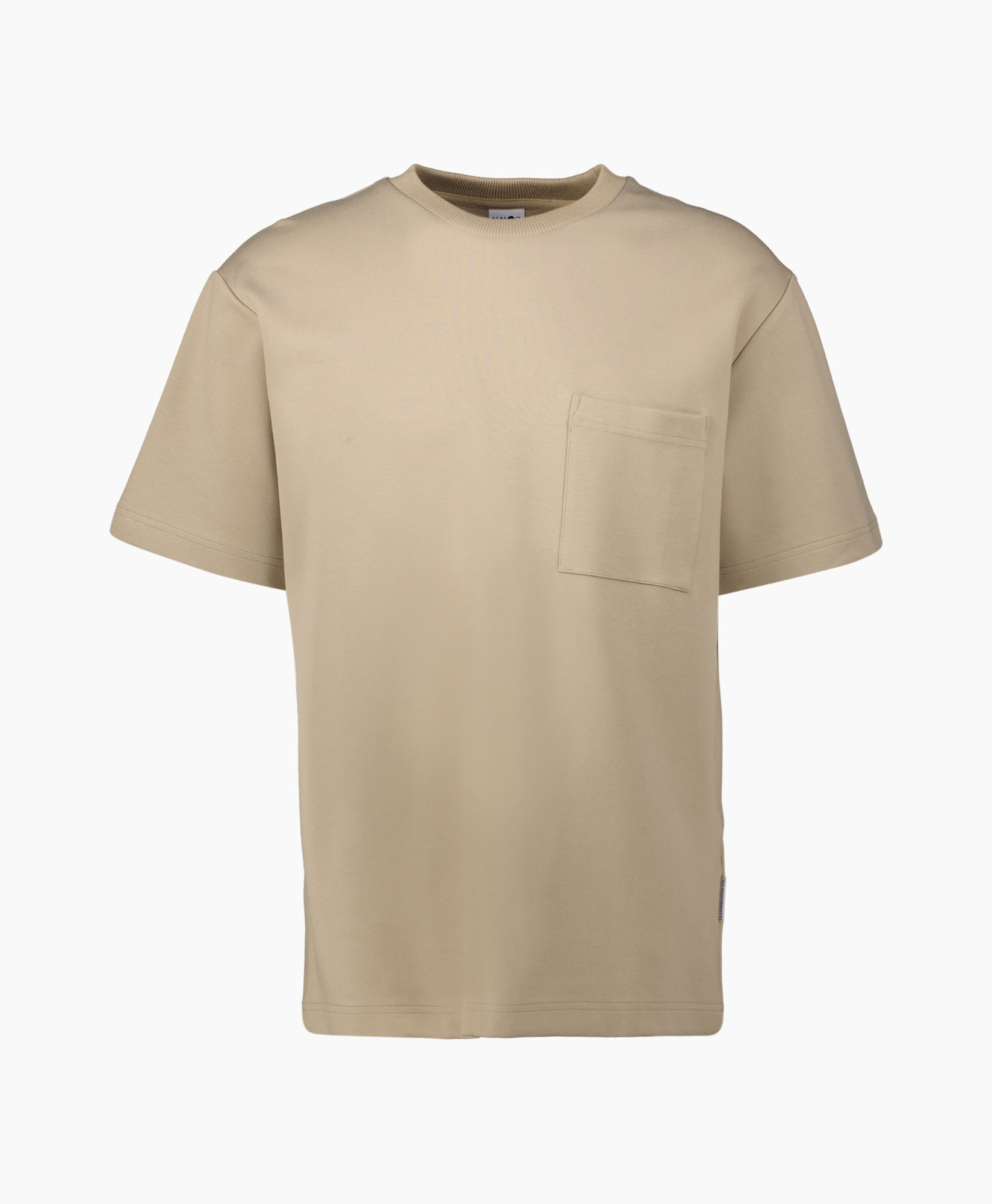 Nn07 T-shirt Korte Mouw Nat Pocket 3457 Beige