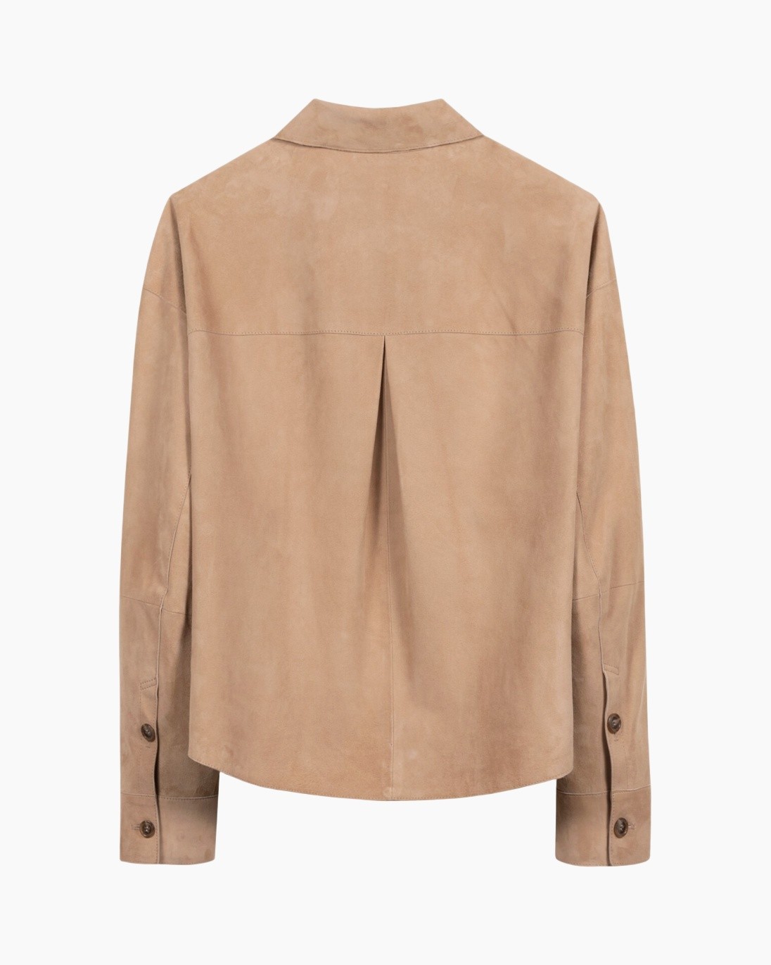hemd, jacket, suede, beige, rugge achter