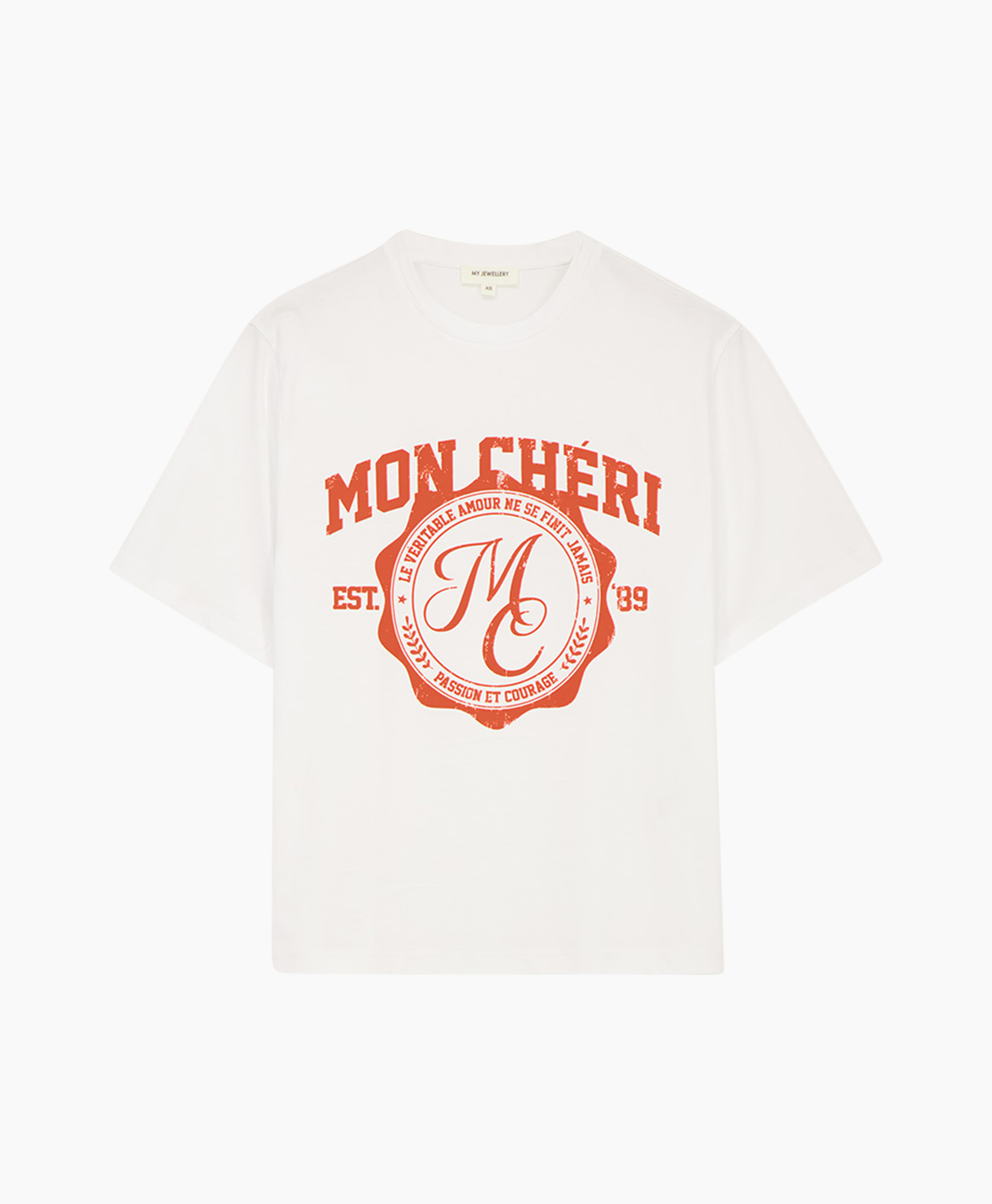 T-shirt Mon Cheri Tee Wit