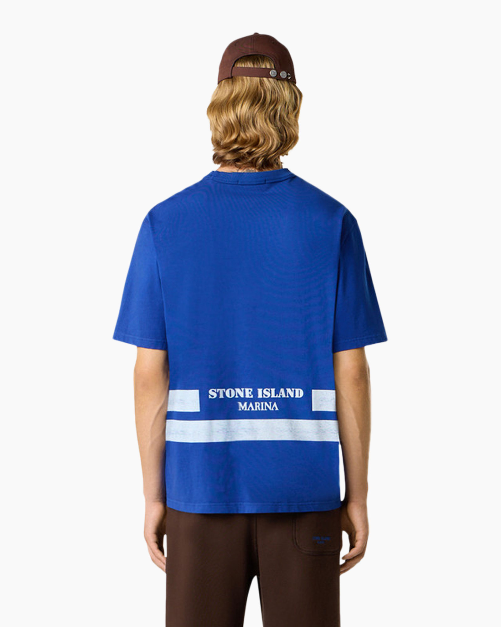 T-shirt Marina Combed Organic Cotton Blauw