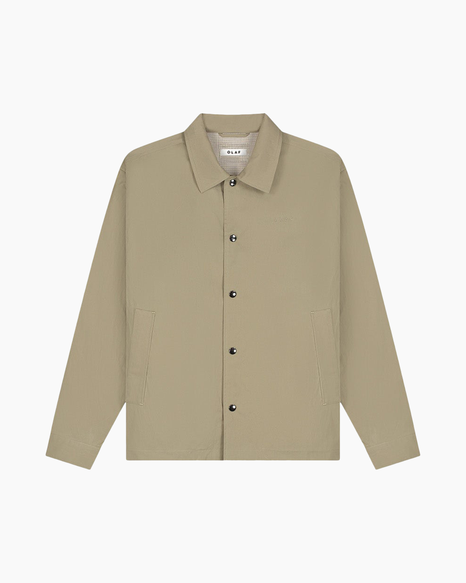 Lange mouwen, Jas, Shirt, Kaki