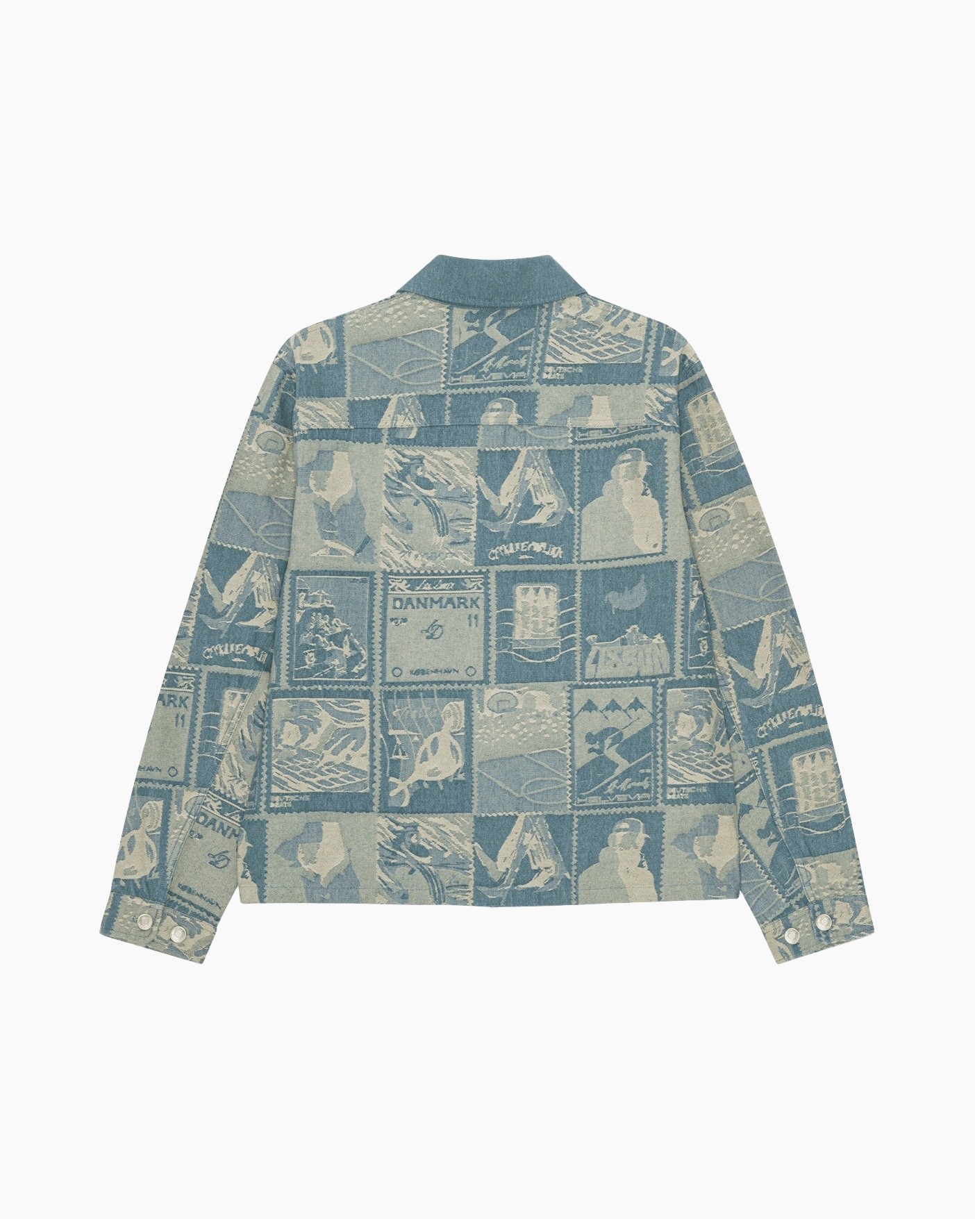 jacket, rits, patchwork, denim, patroon