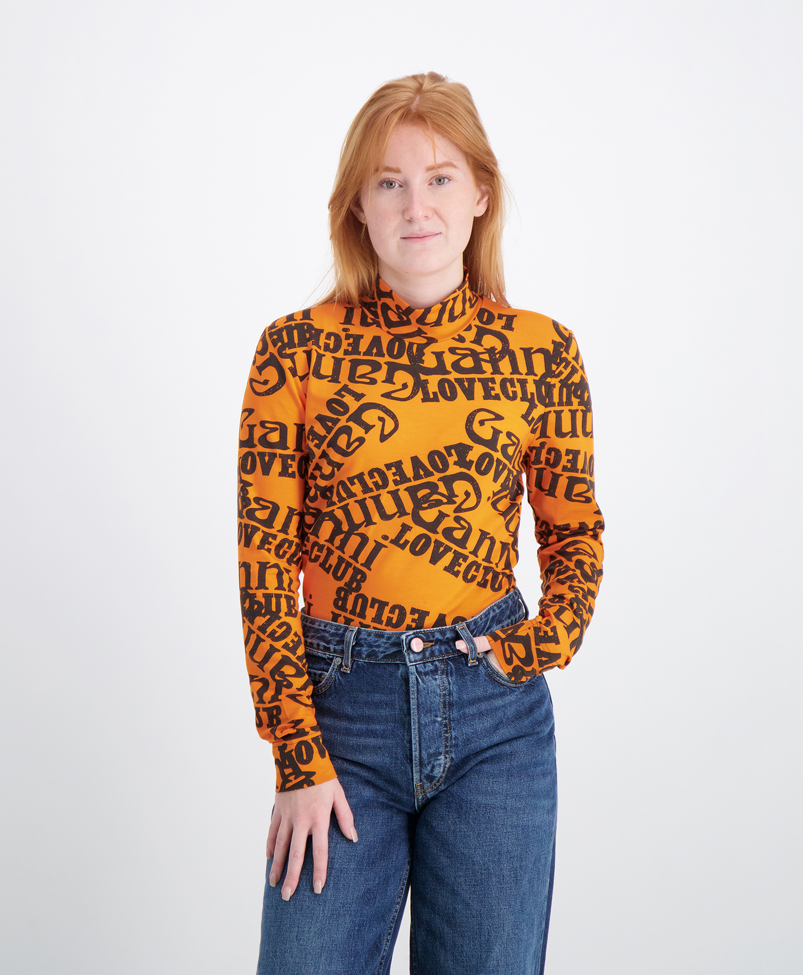 Ganni Top T3436 Oranje