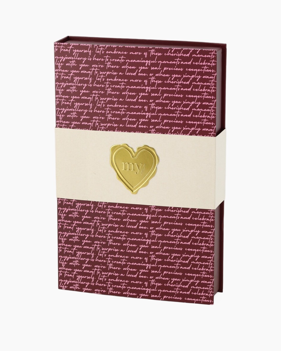 kaart, geschenk, doos, hart, goudkleurig