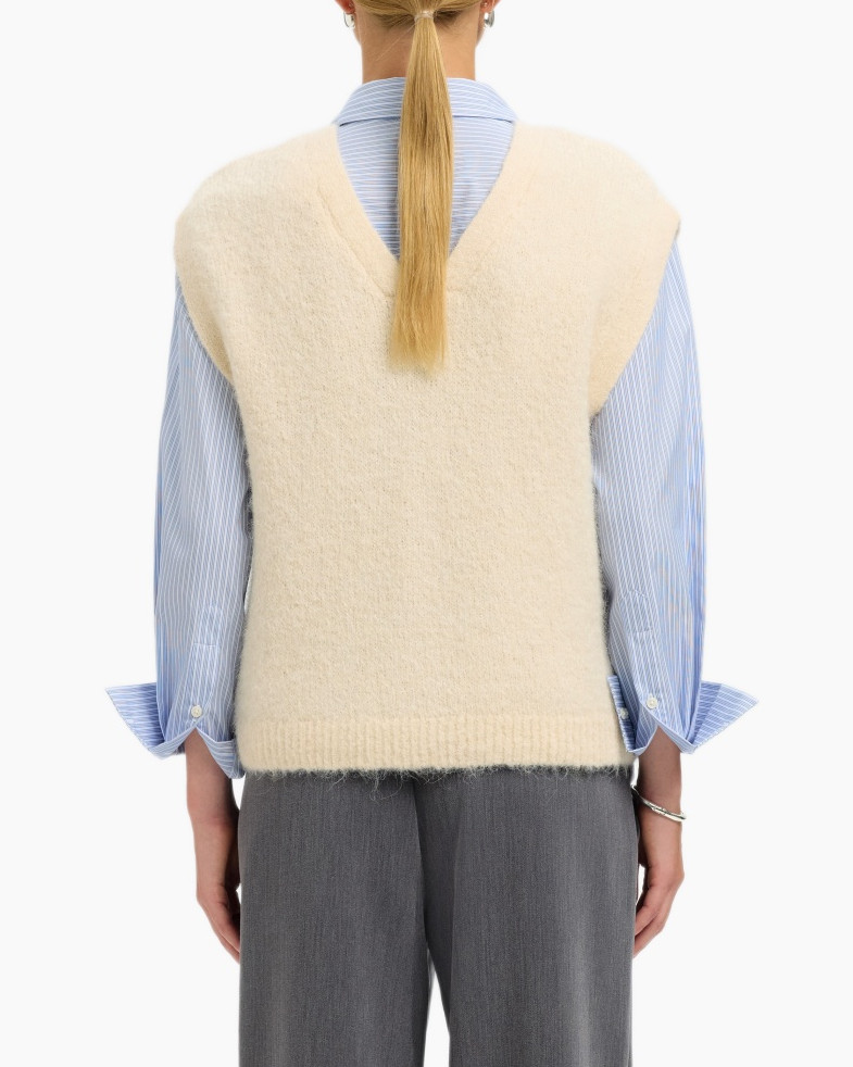 Trui Gabella Knit Vest Off White