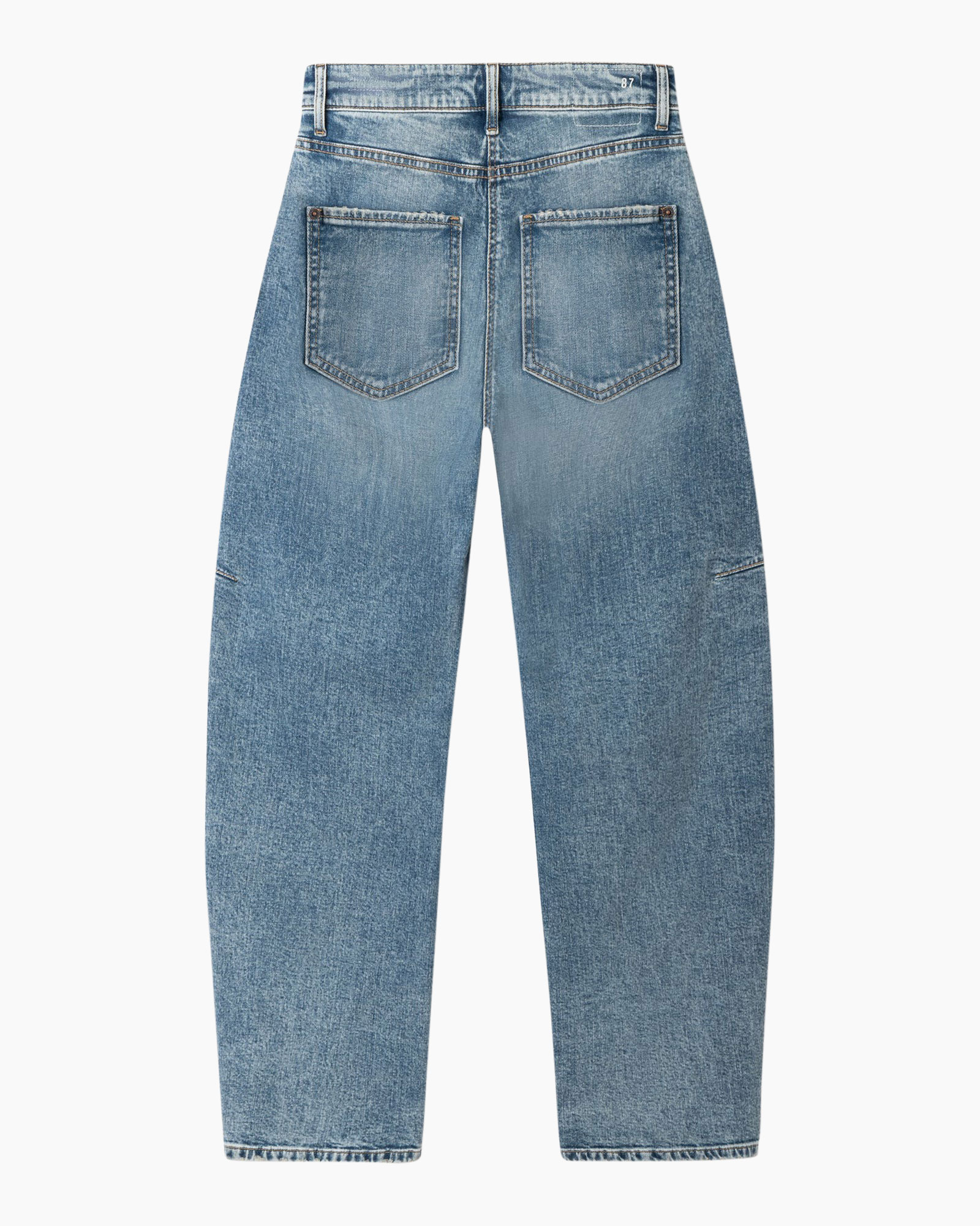 jeans, denim, zaken back pockets, blauw, gewassen