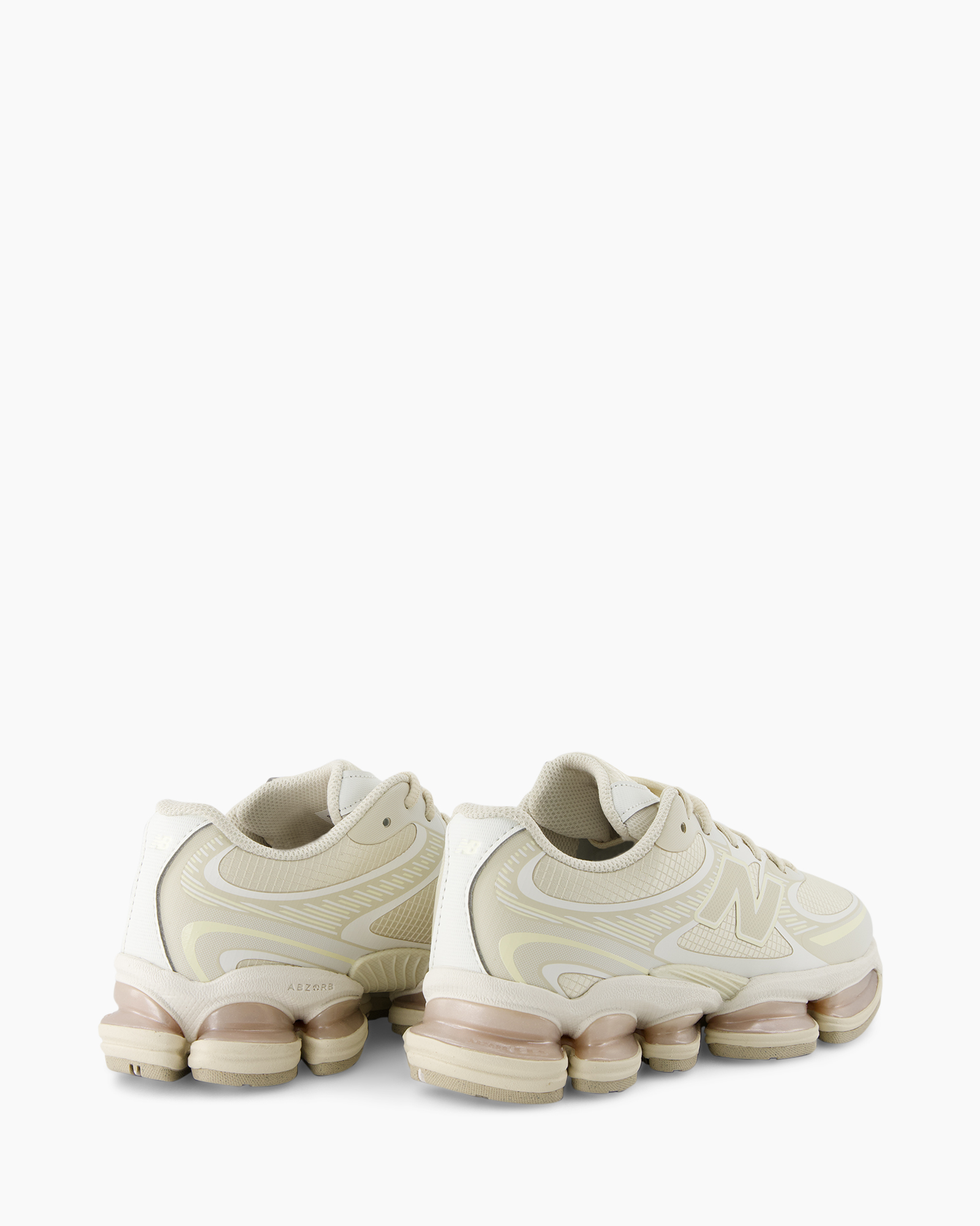 sneakers, sportschoenen, neutraal, beige, mesh-materiaal