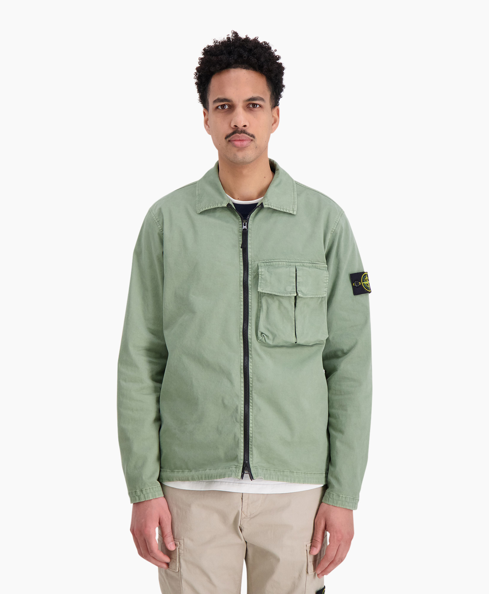 Stone Island Overshirt 10304 Donker Groen