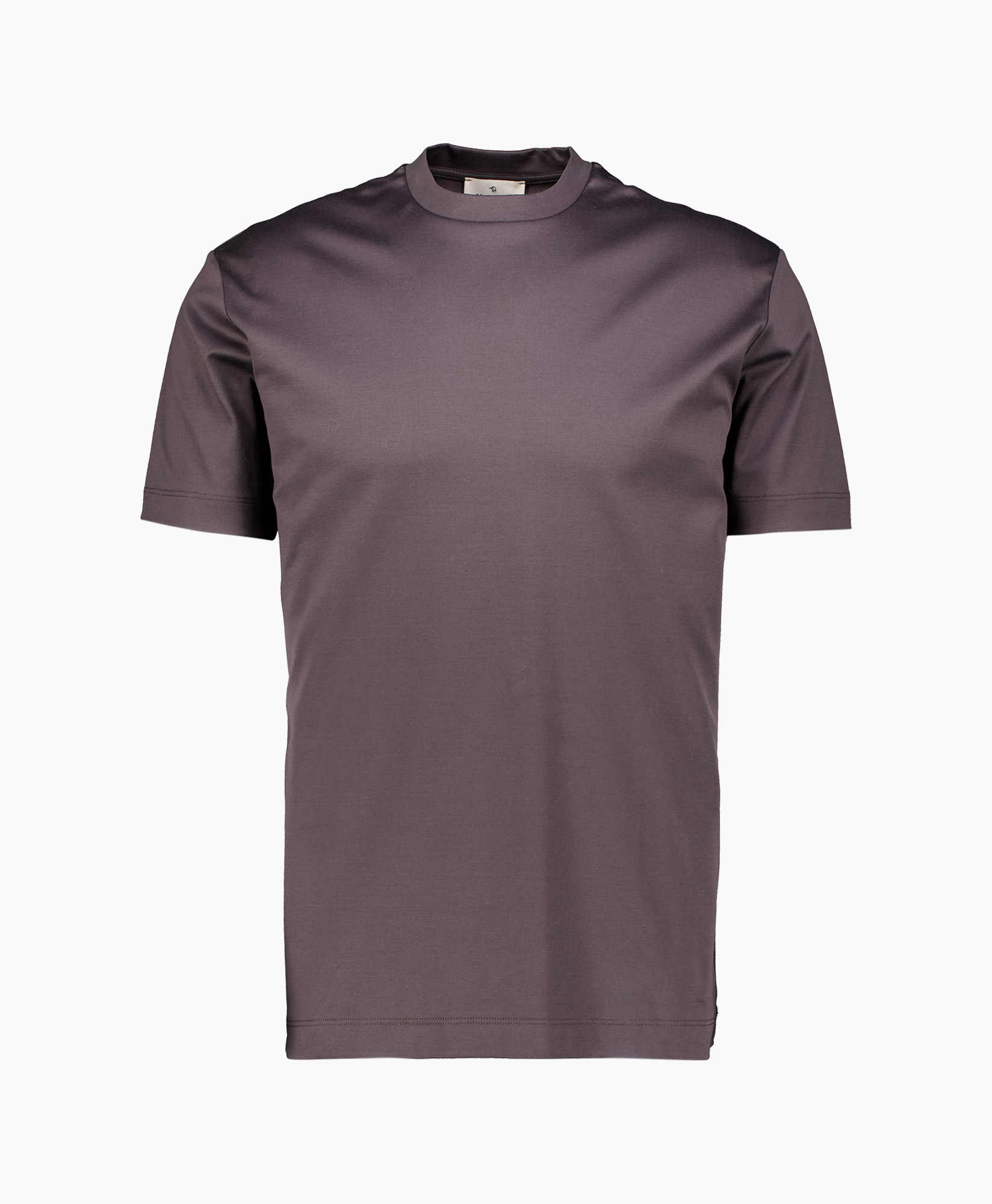 T-shirt Korte Mouw Interlock Supima Antraciet