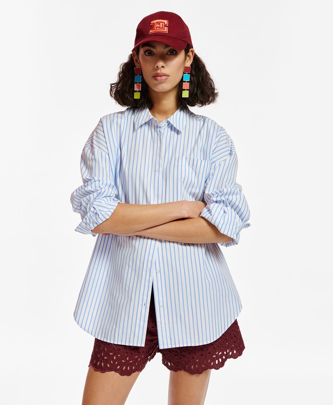 Essentiel Blouse Daquamarine Off White