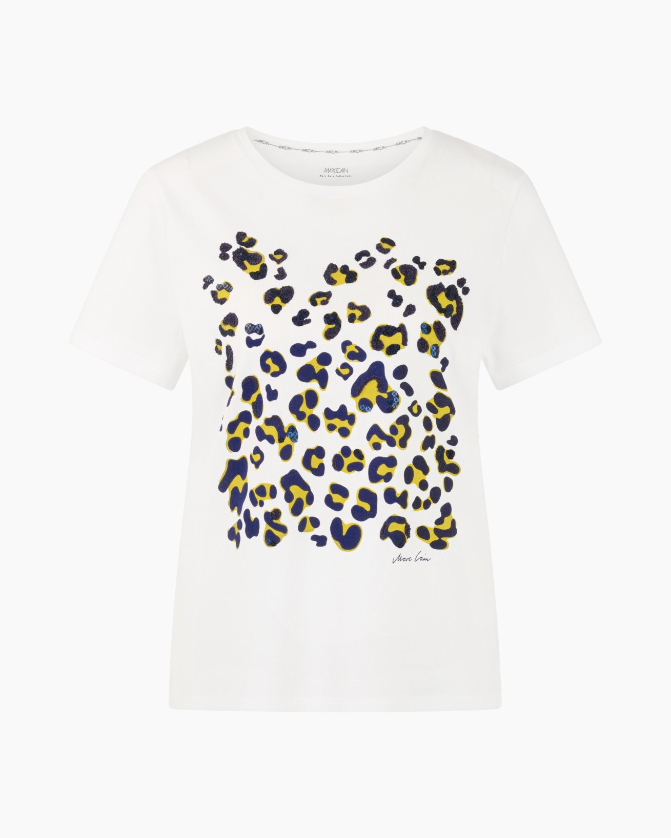t-shirt, leopard print, graphic, short sleeve, wit