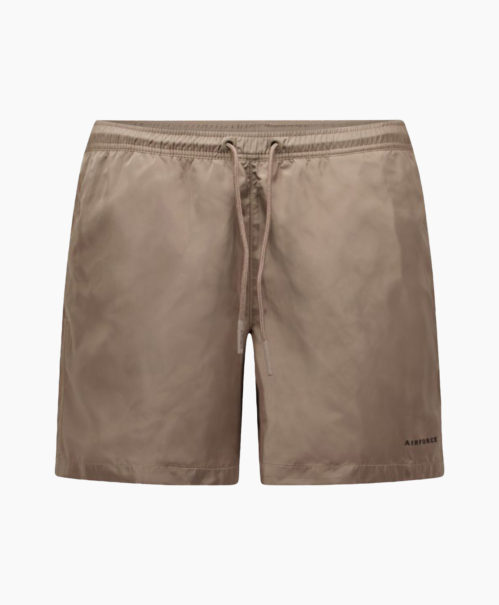 shorts, trekkoord, beige, uniform, büzelband