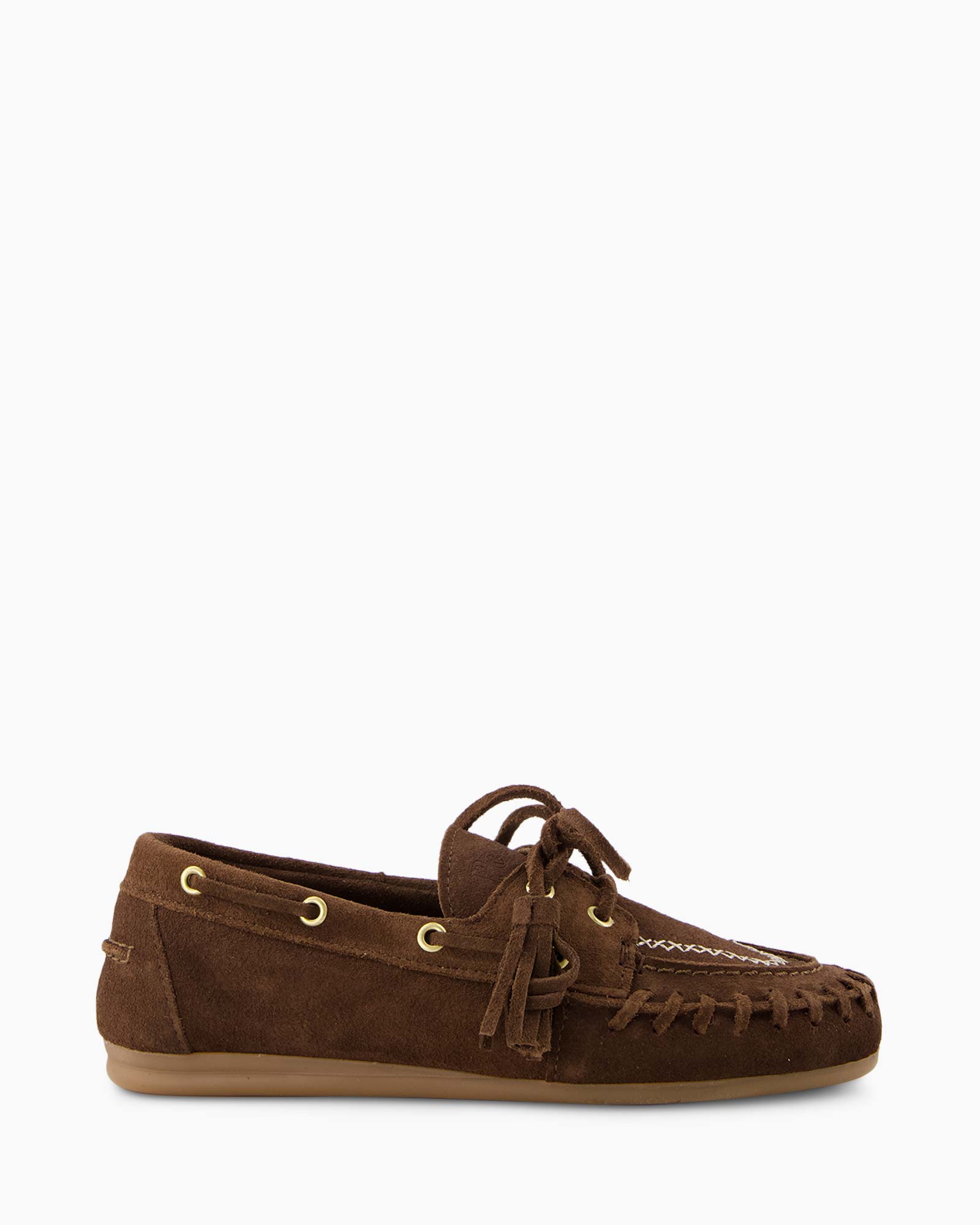 Boat Loafer Fringe Donker Bruin
