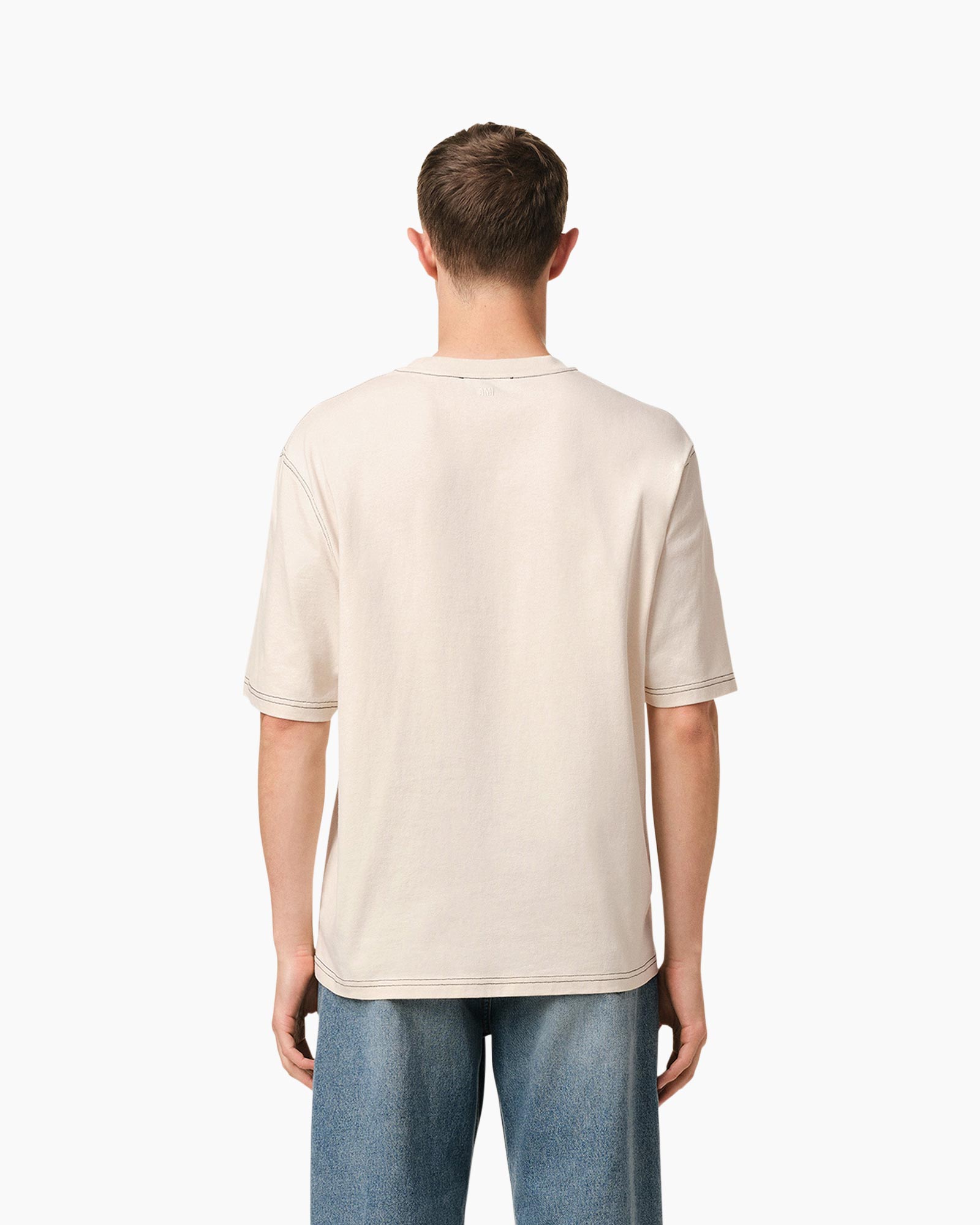 T-shirt Korte Mouw T-shirt Ts Ami Off White