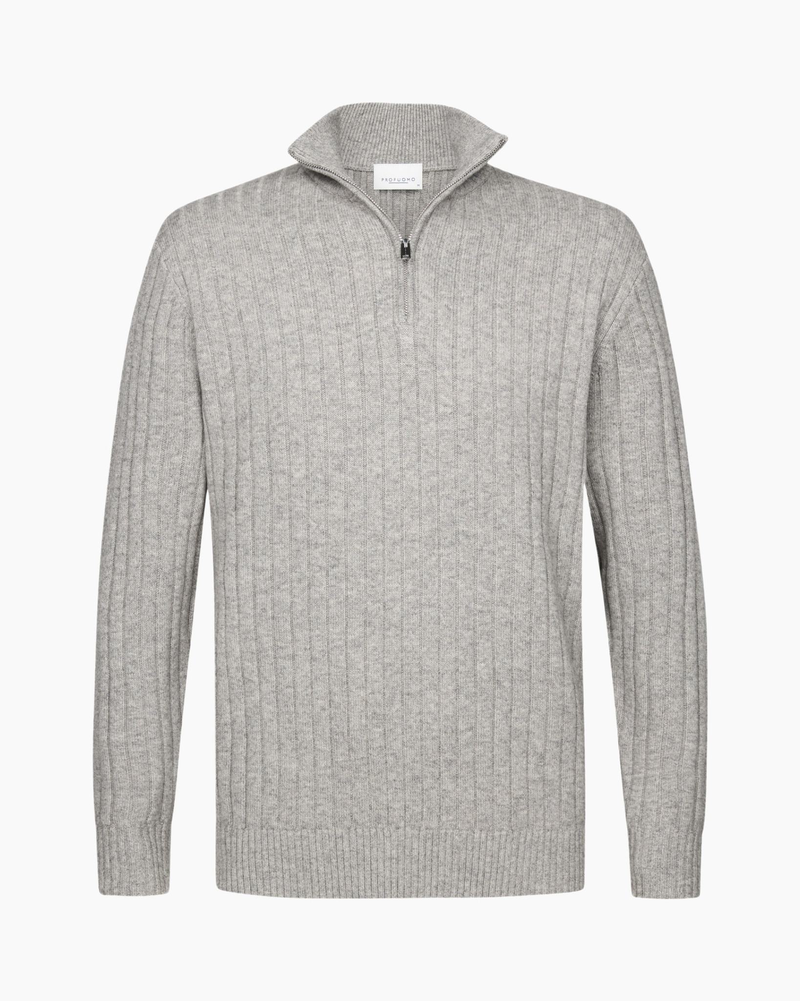 Trui  Half Zip L Gre Licht Grijs