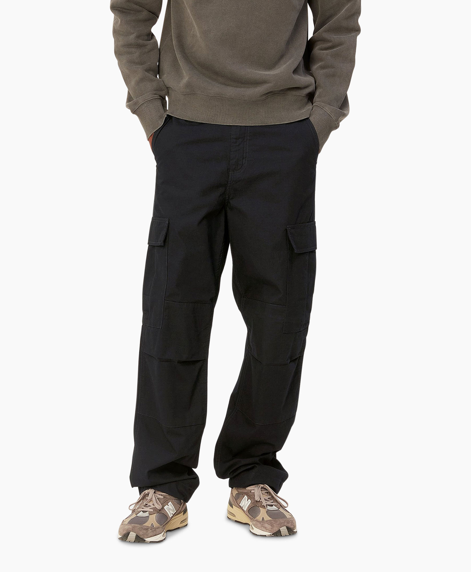 Cargobroek Regular Cargo Black jeans