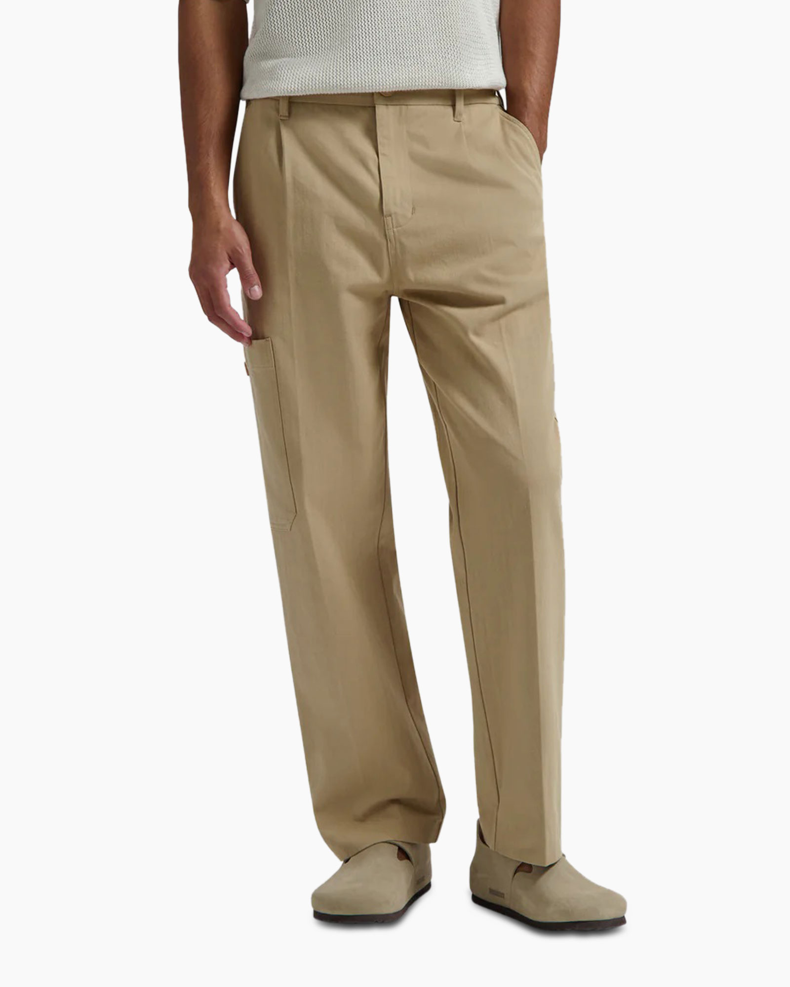 Cargobroek Utility Workwear Pants Beige