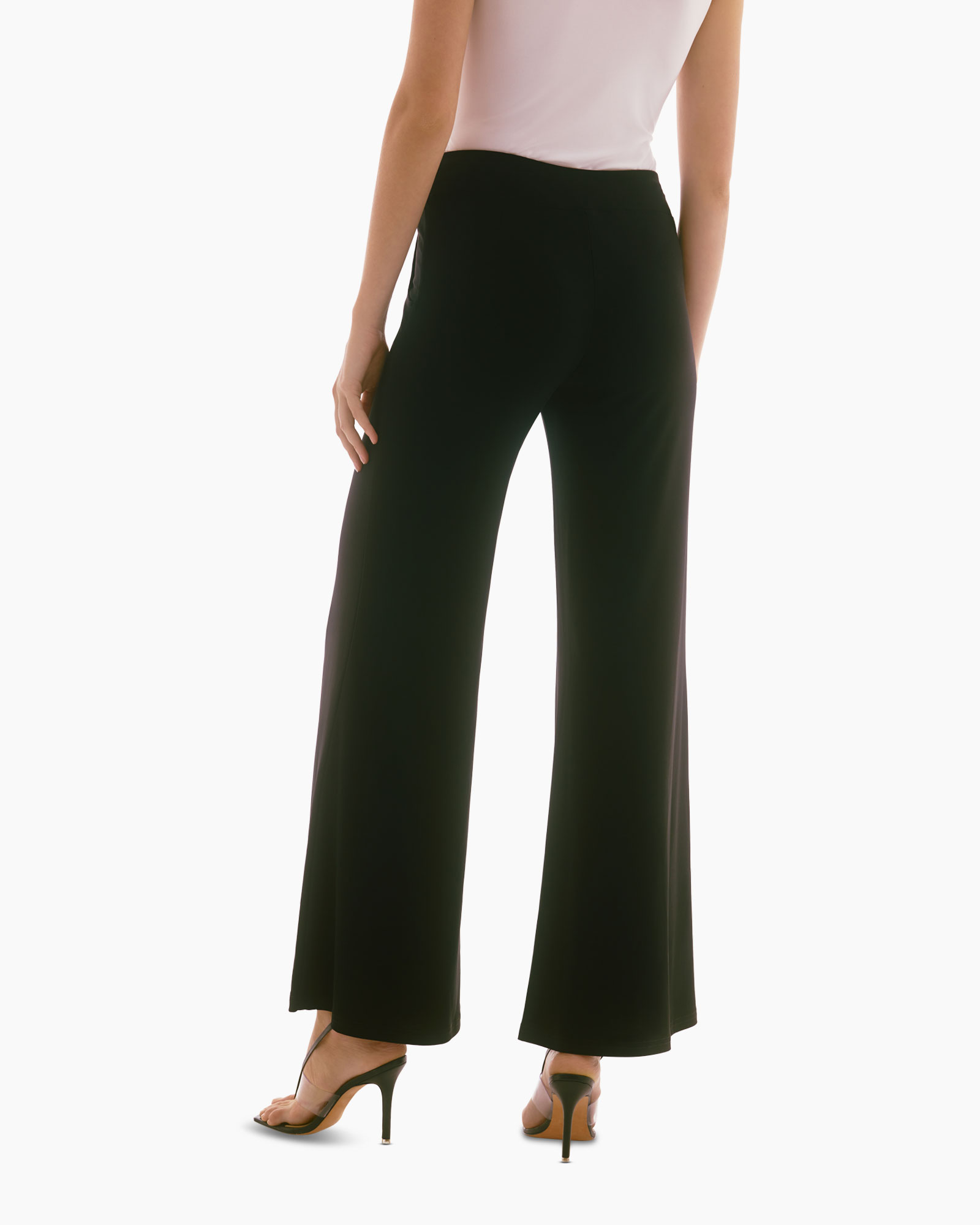 Pantalon Wide Leg Zwart
